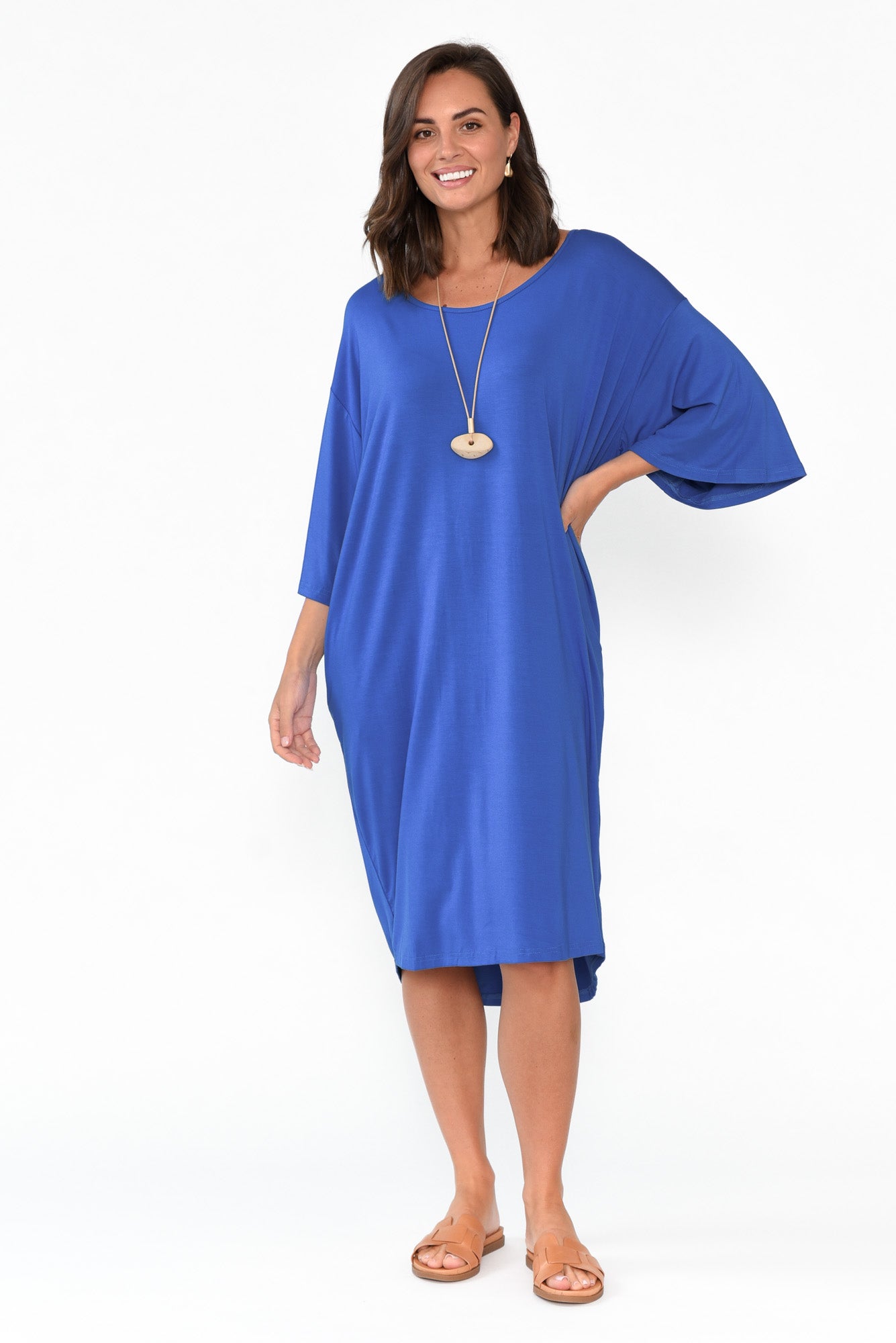 Brea Cobalt Bamboo Dress