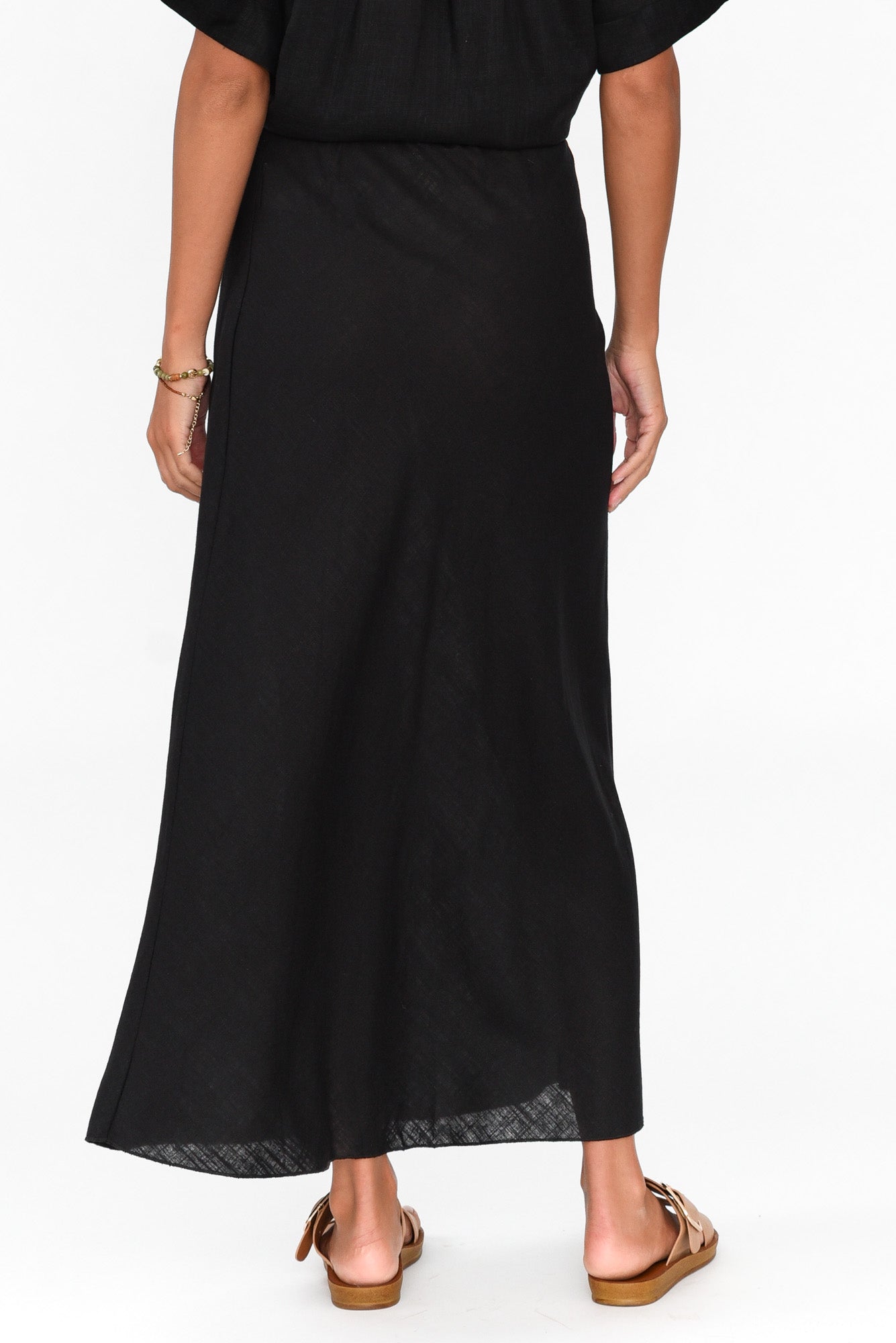 Malva Black Maxi Skirt