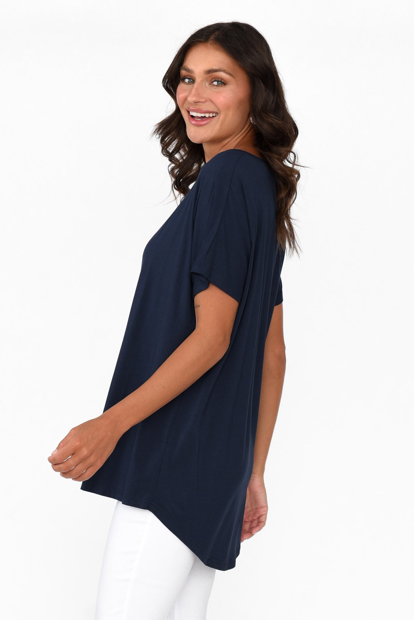Danya Navy Bamboo Top