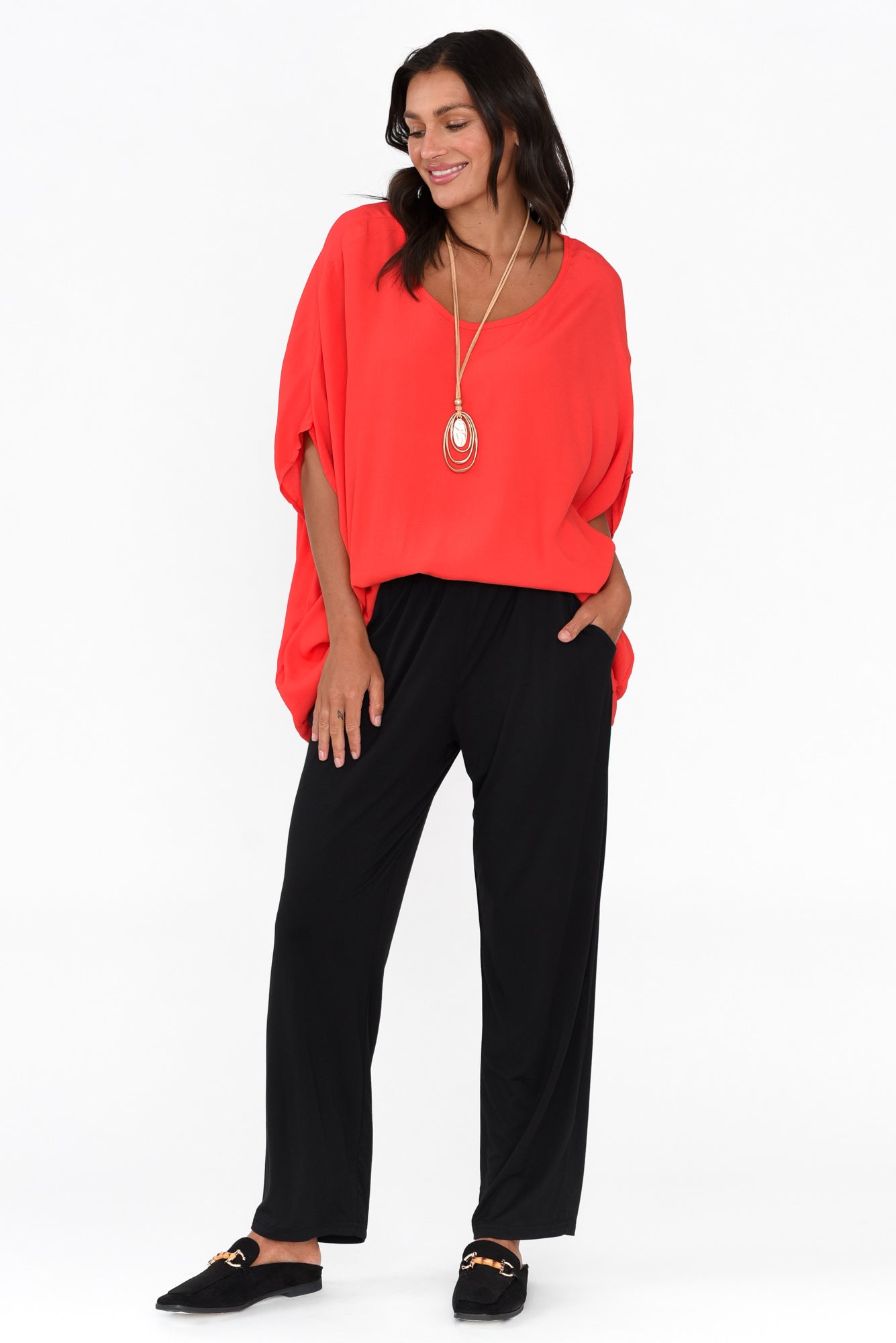Rosella Black Bamboo Pant