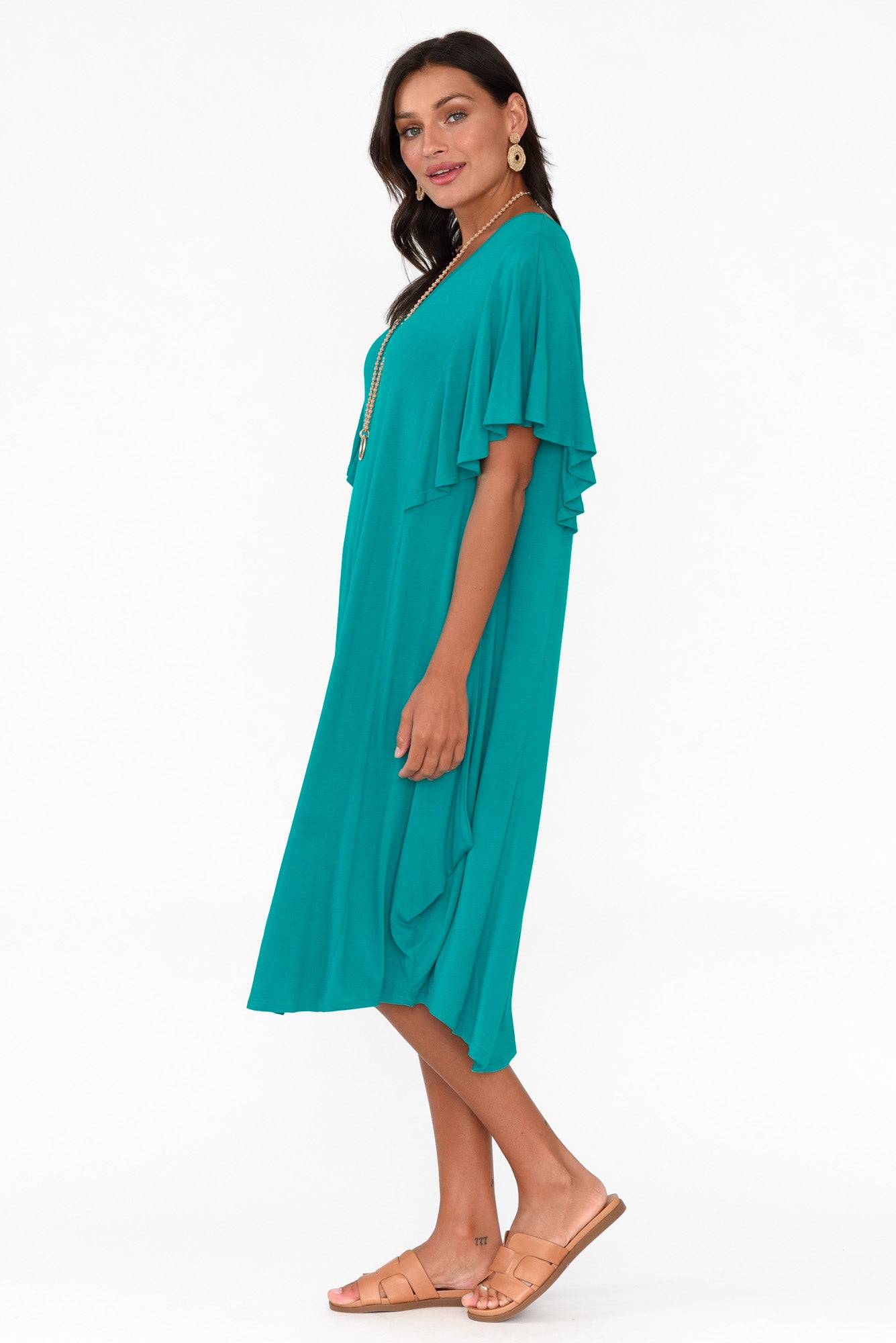 Tahiti Blue Lagoon Frill Dress