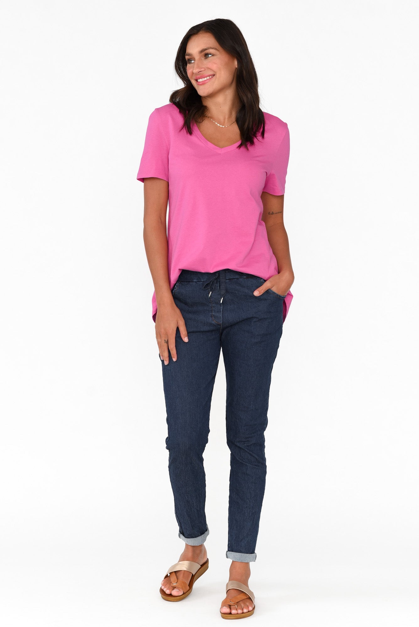 Luella Hot Pink Cotton Tee
