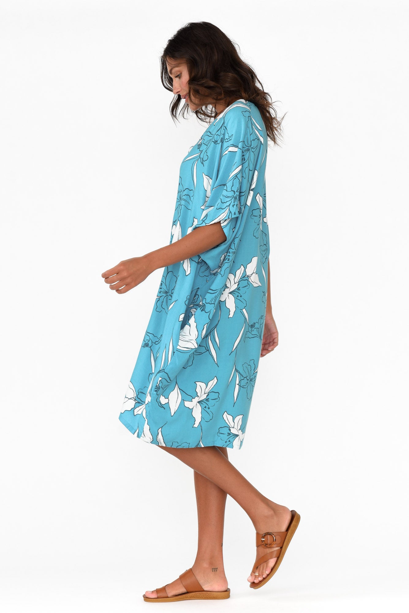 Luce Blue Blossom Kaftan