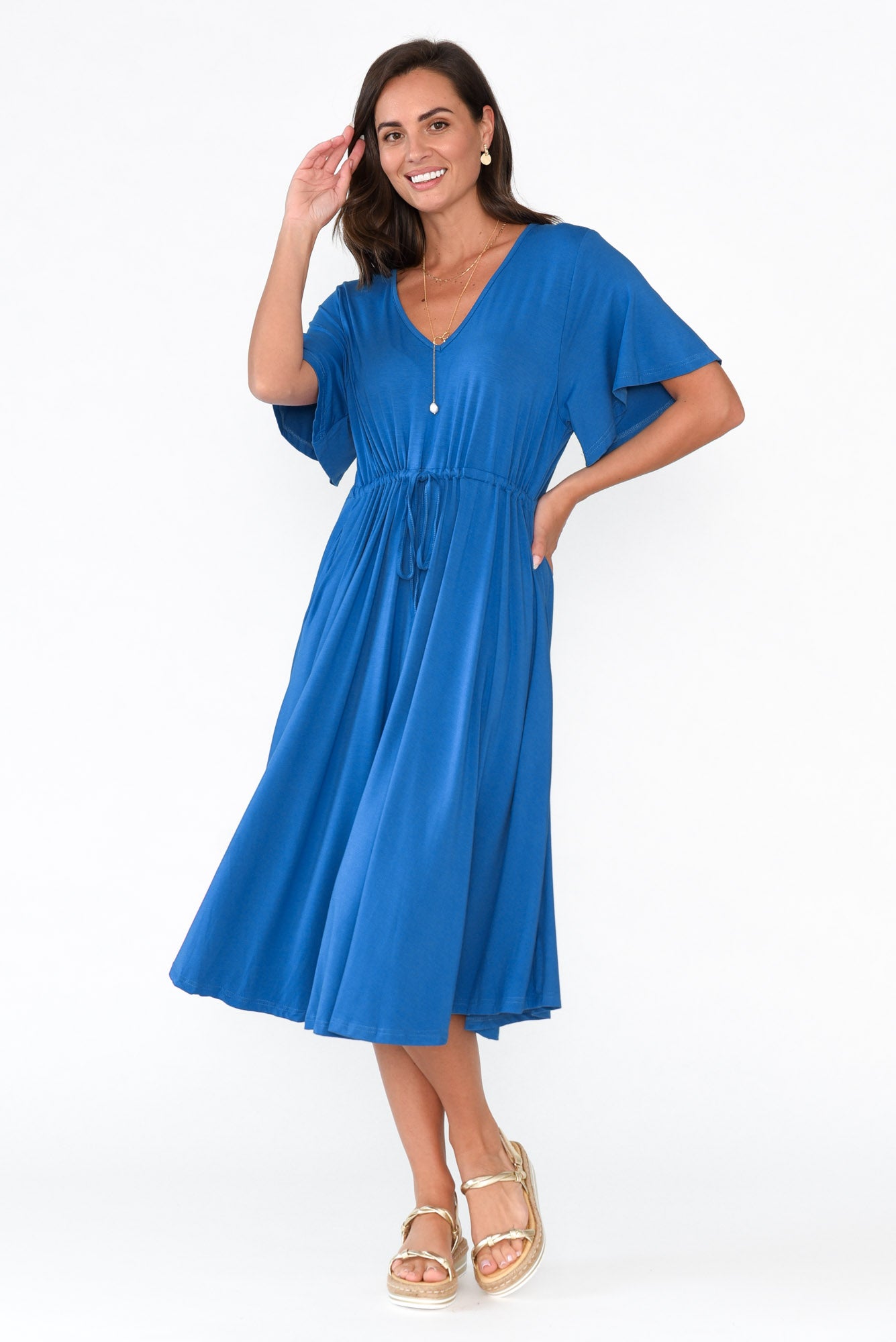 Billine Cobalt Bamboo Dress
