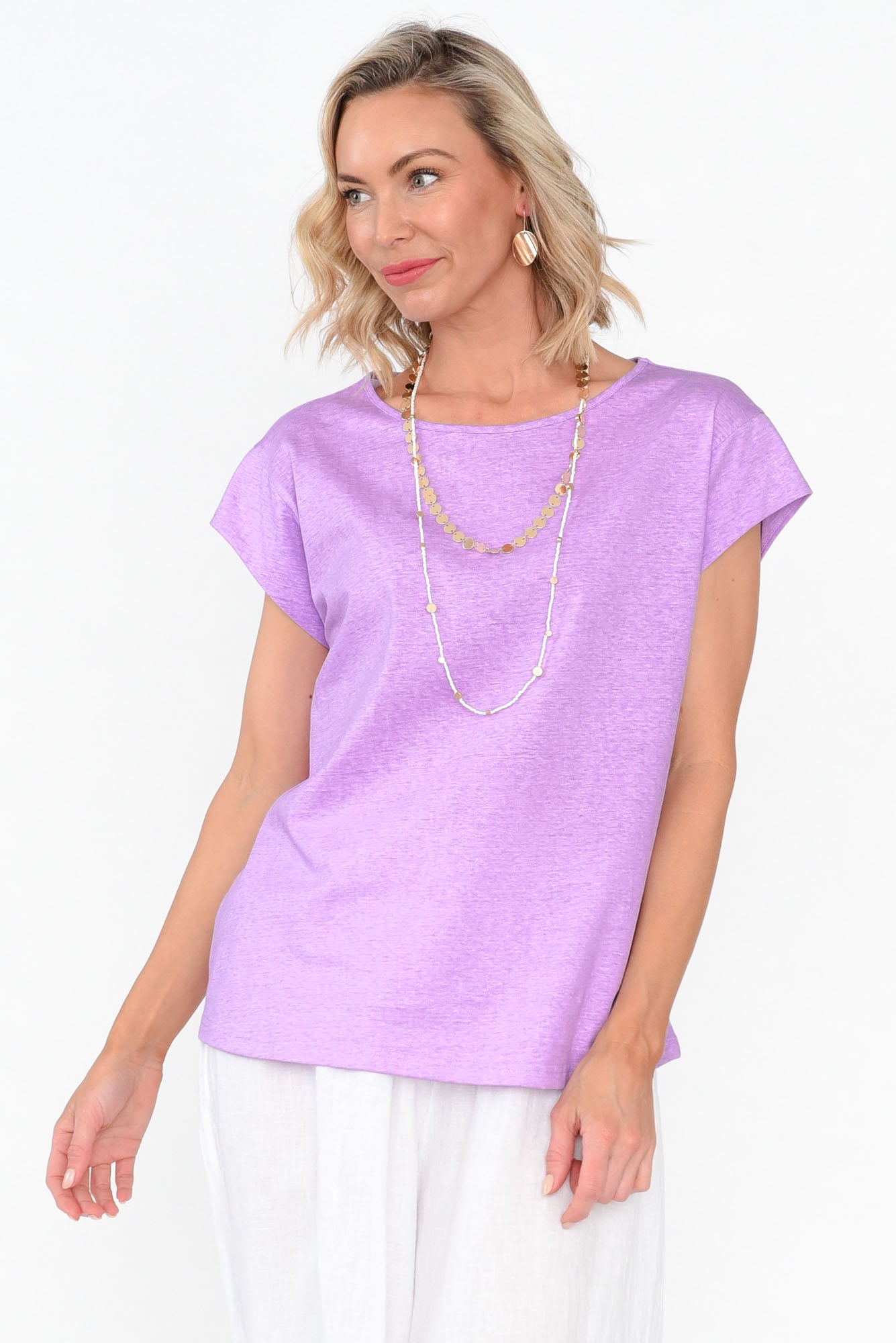 Marlin Purple Wash Cotton Tee