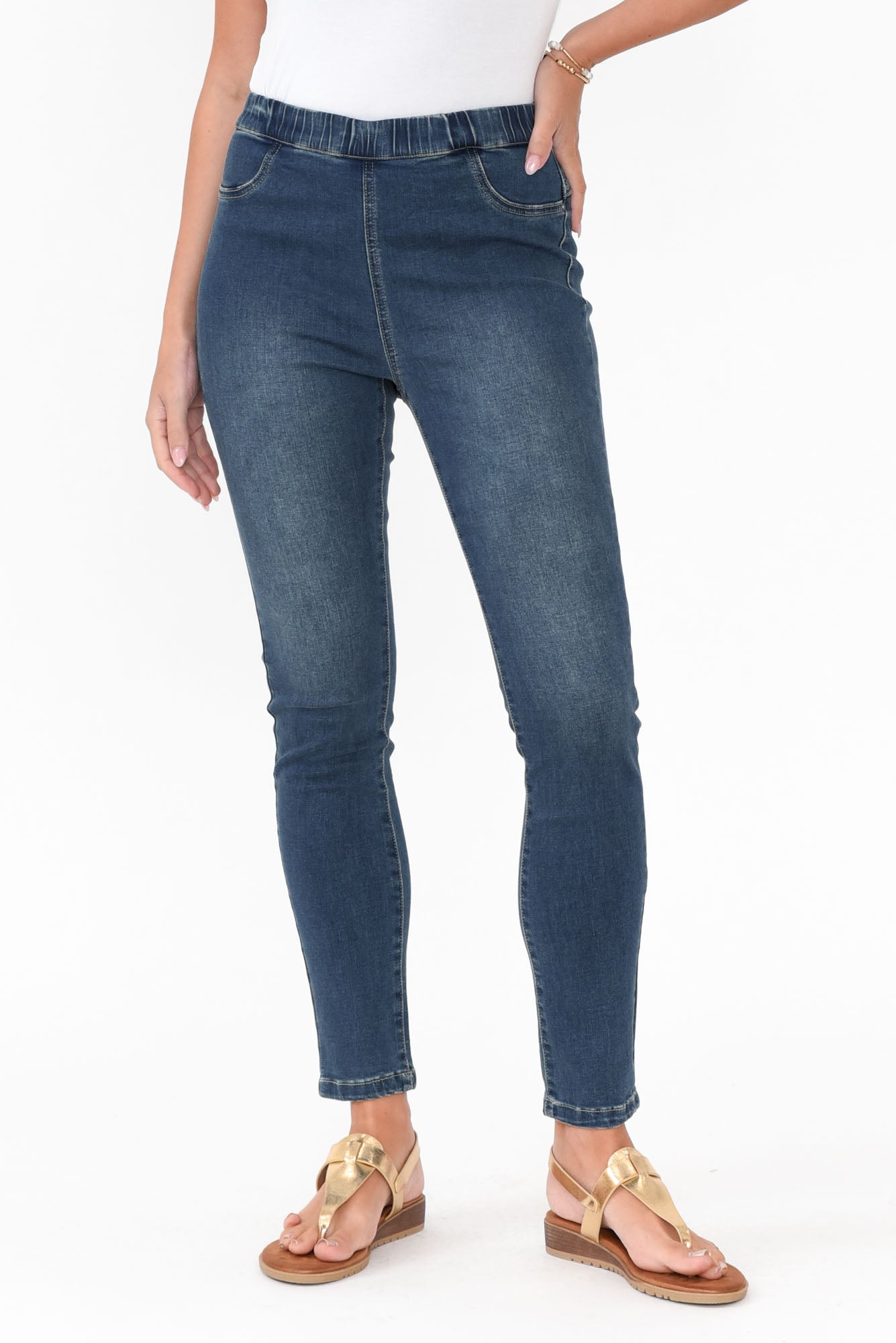 Verona Blue Cotton Stretch Jean