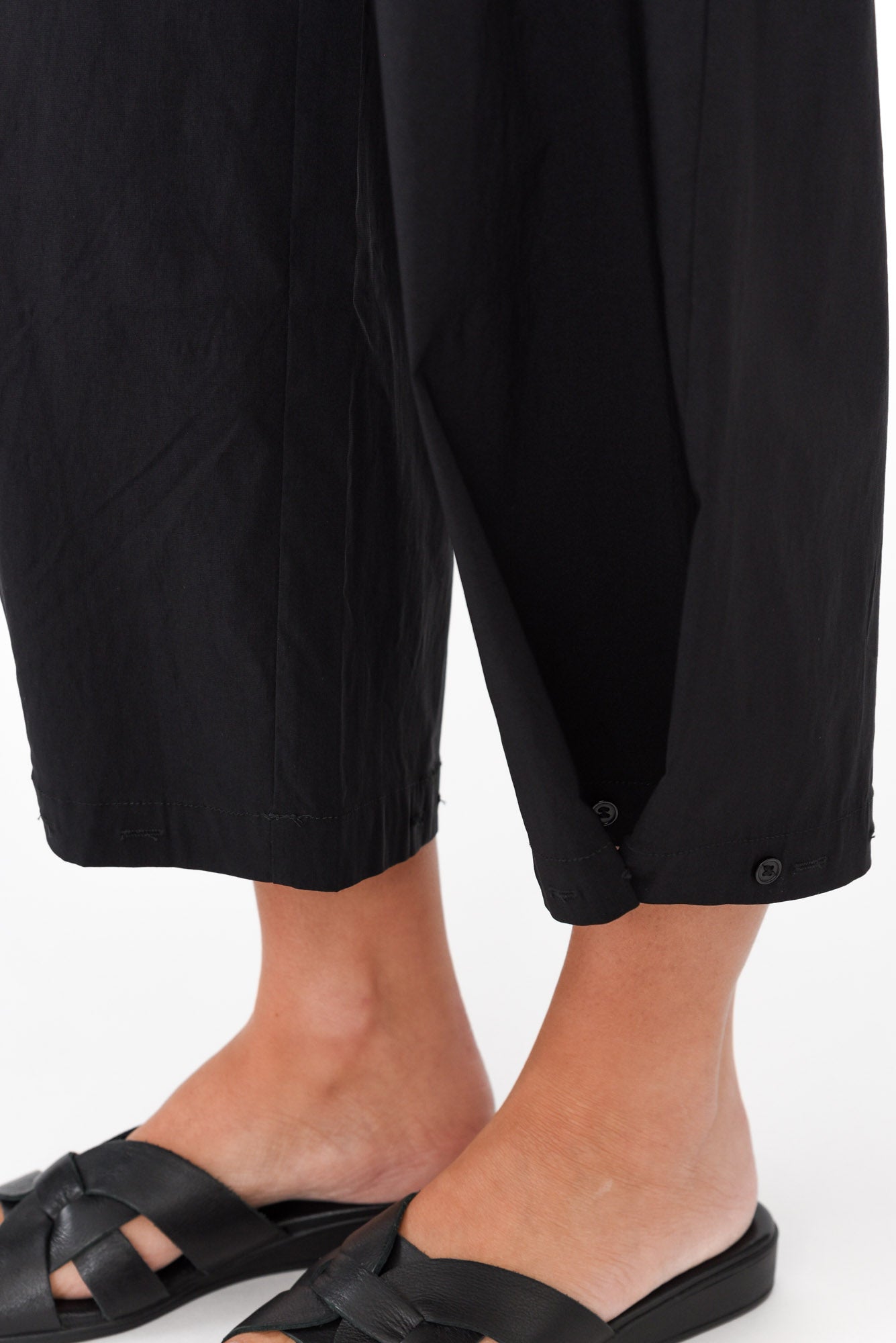 Carlton Black Convertible Cropped Pant