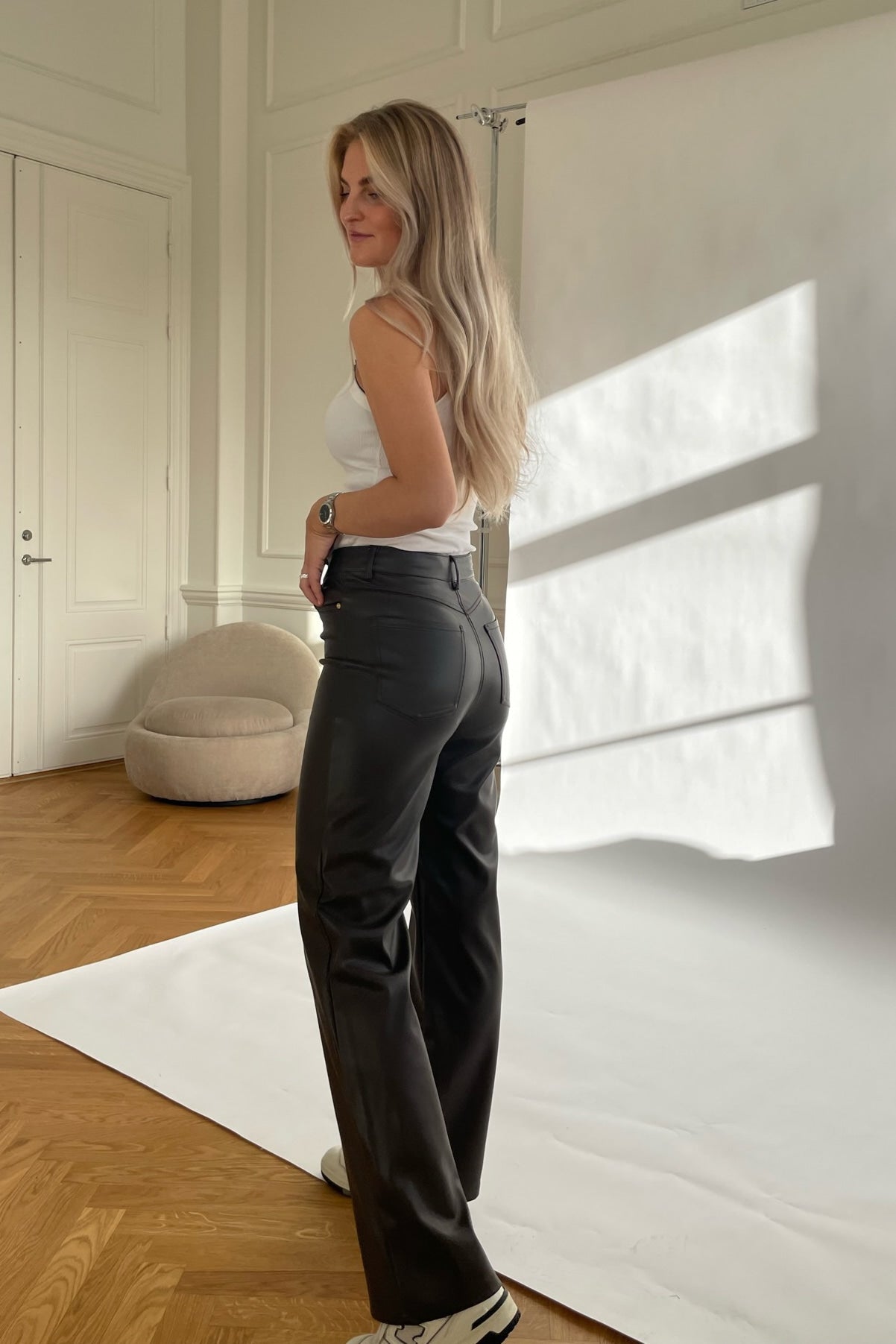 ONLCamille Idina Bukser i kunstskinn  - Brun