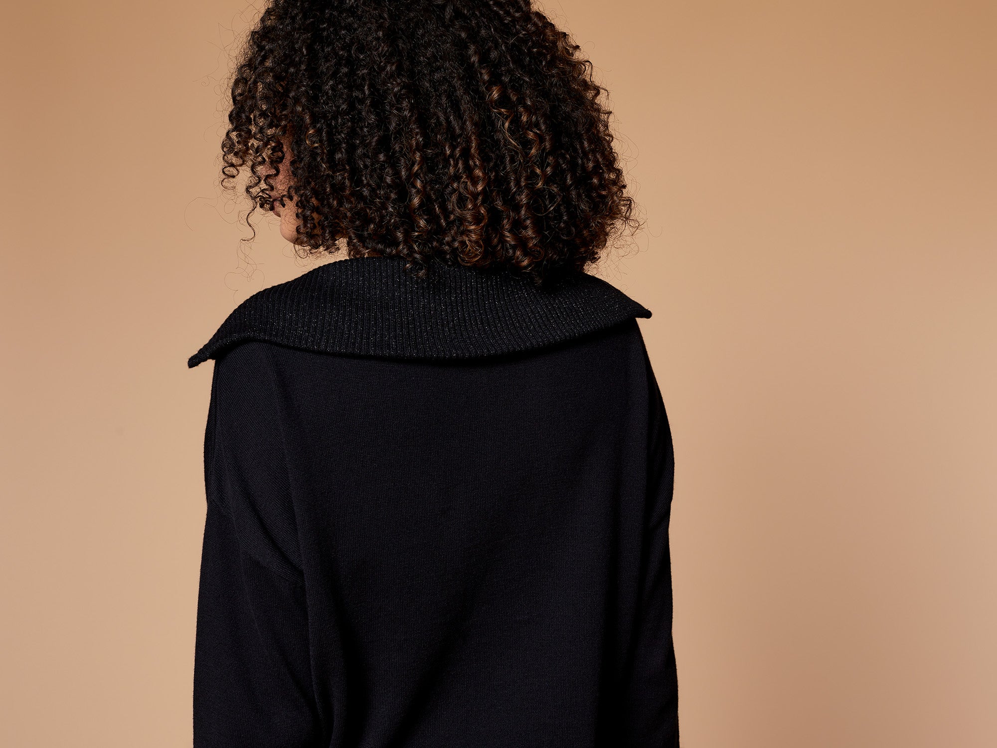 TIBOR - Pull camionneur noir en tricot