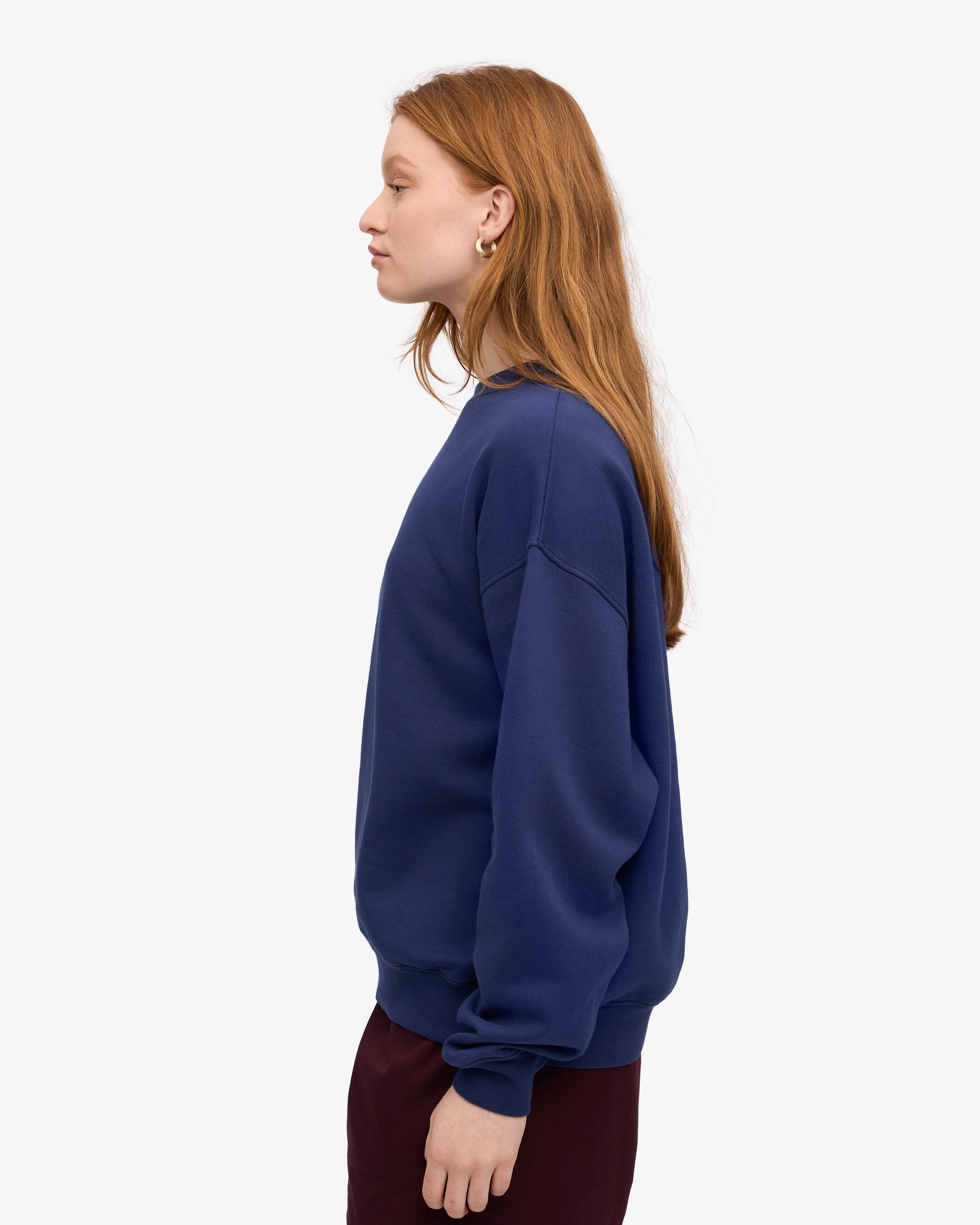 Organic Oversized Crew - Marine Blue