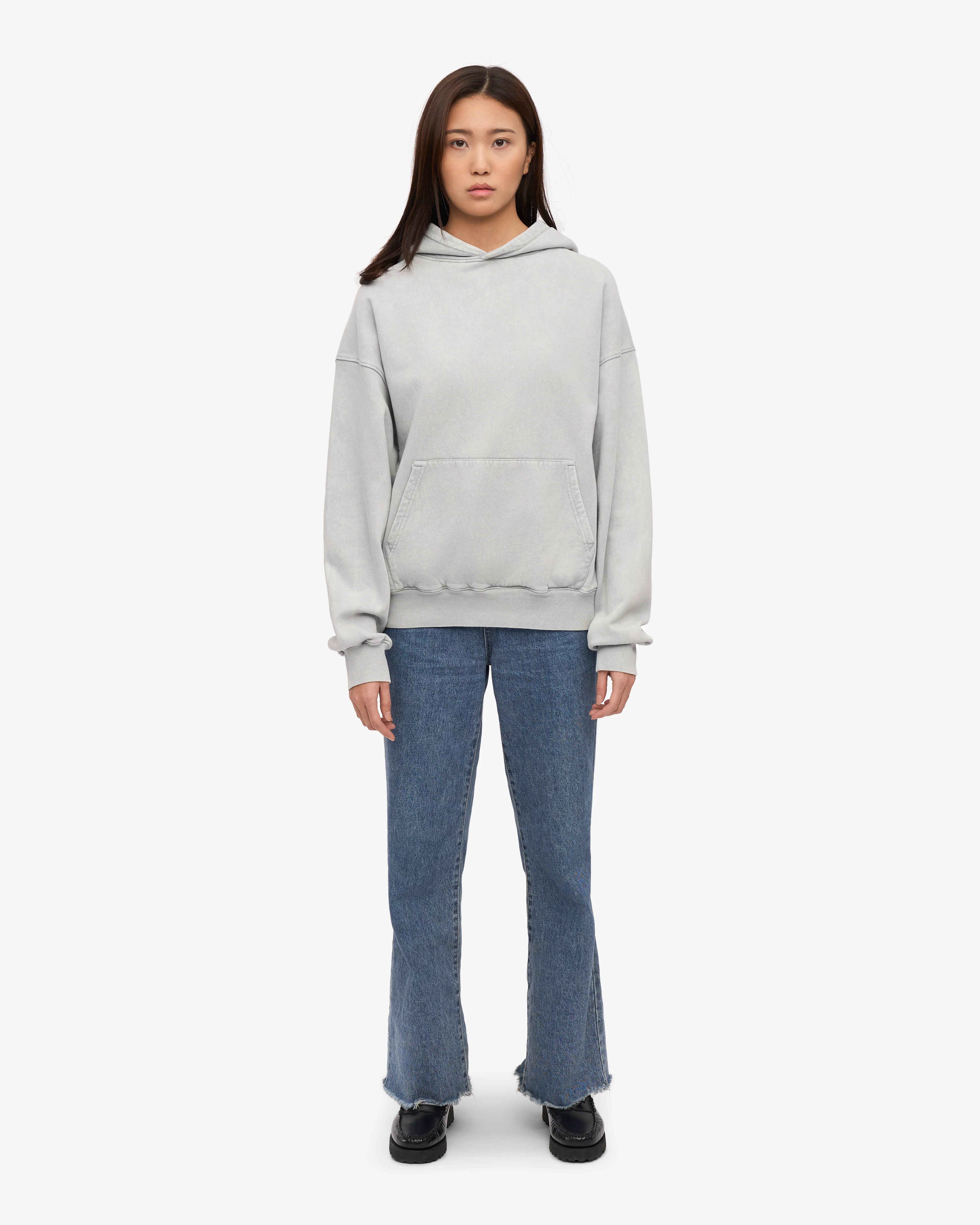 Organic Oversized Hood - Faded Grey