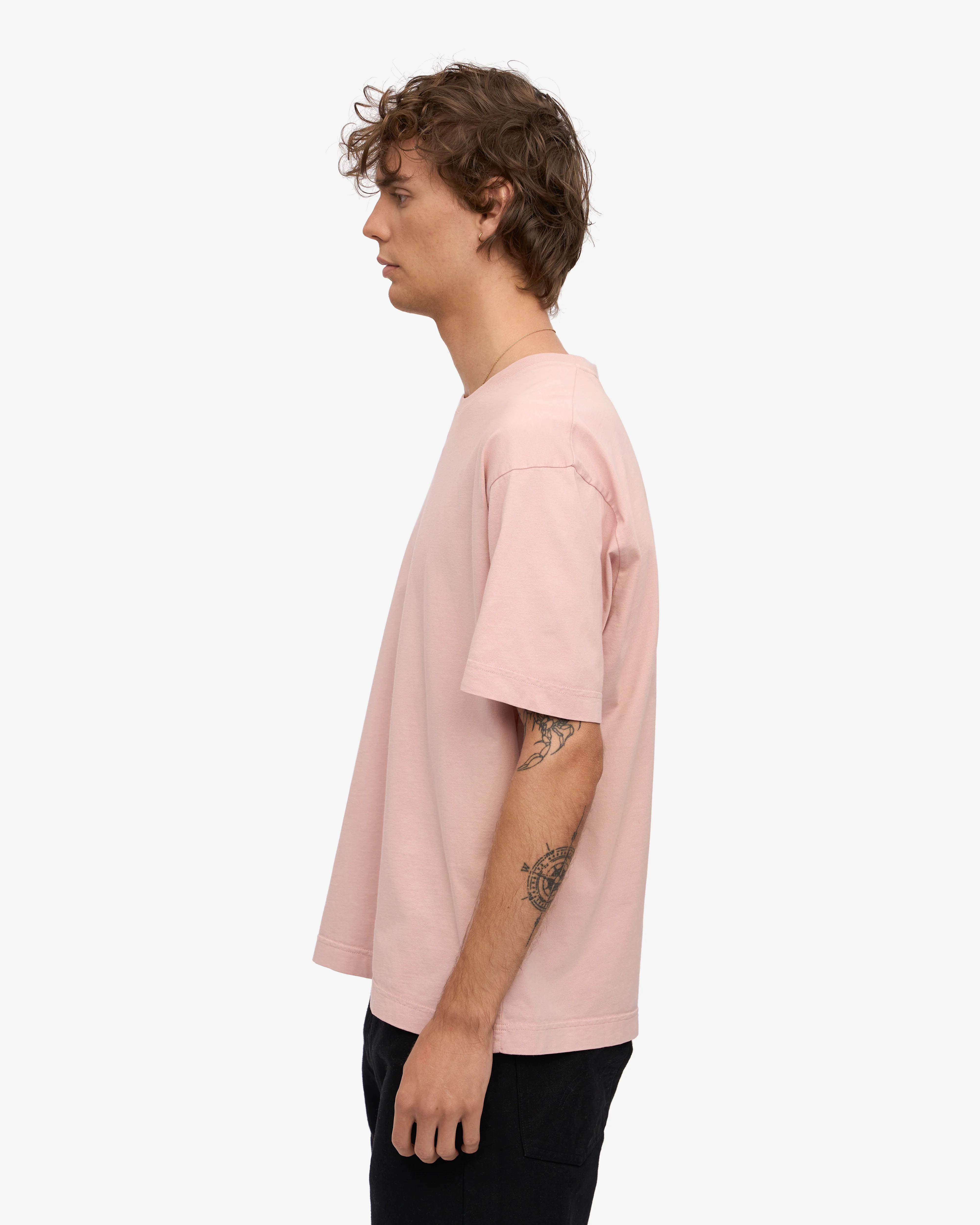 Oversized Organic T-Shirt - Faded Pink