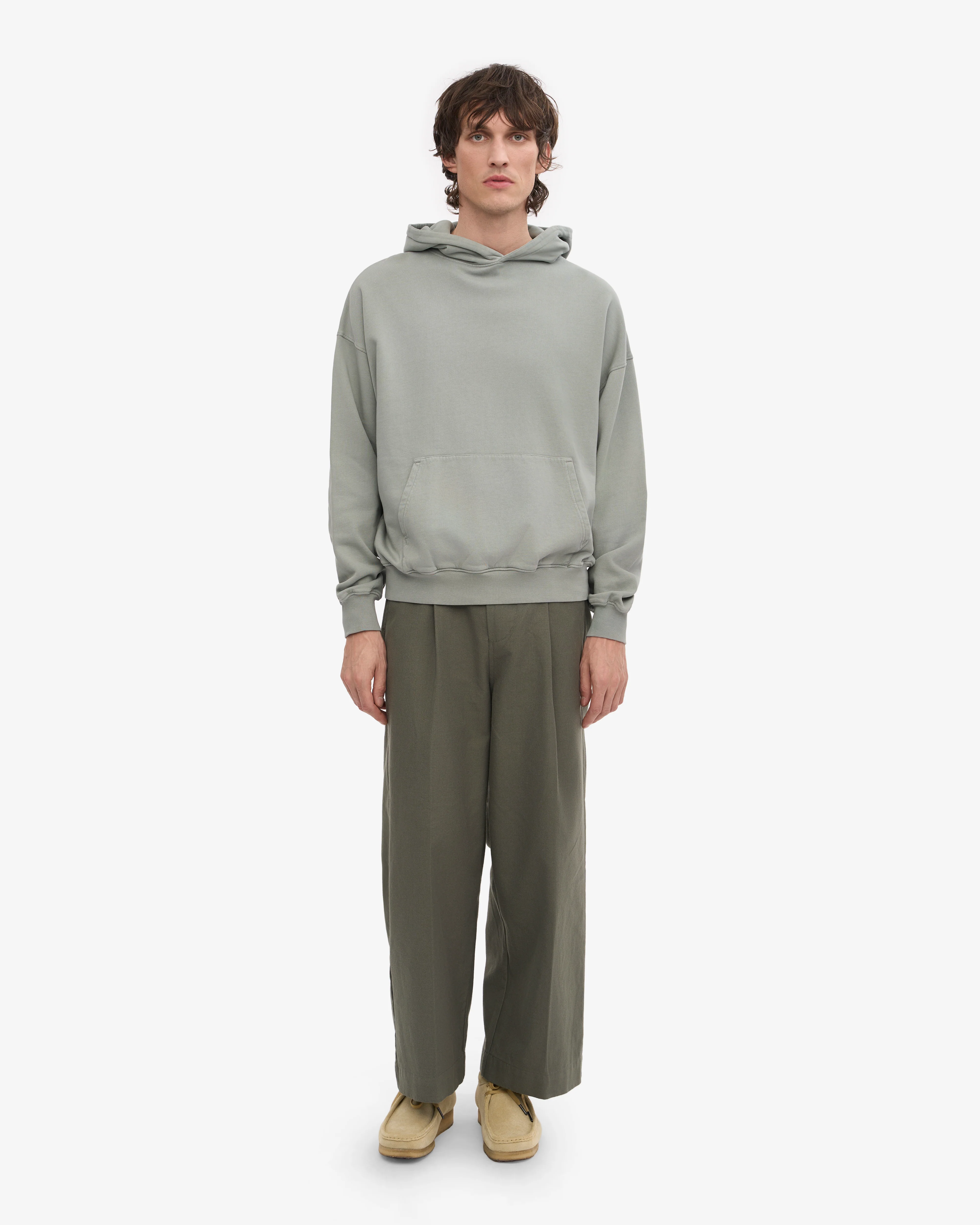 Organic Oversized Hood - Steel Blue