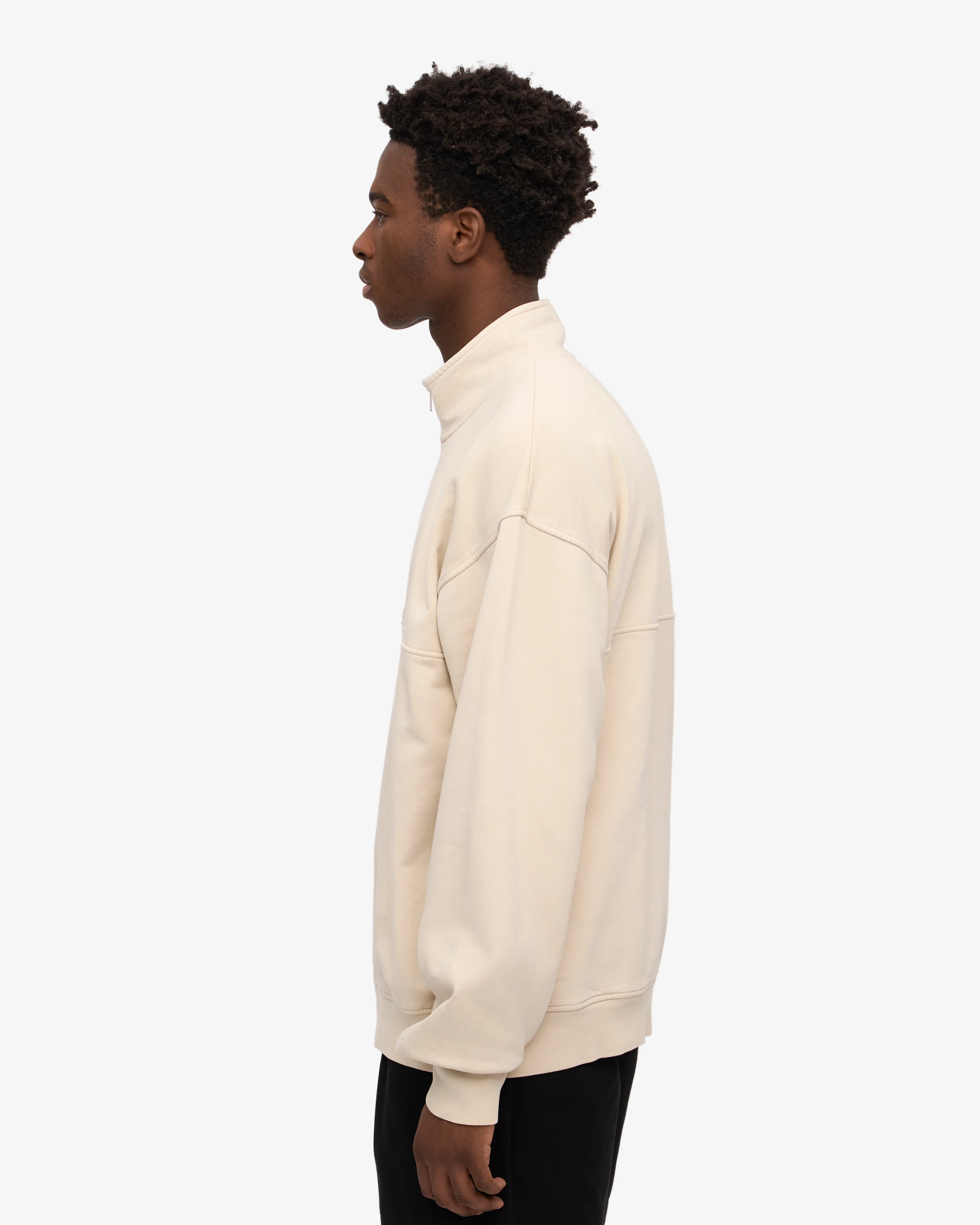 Organic Quarter Zip - Ivory White