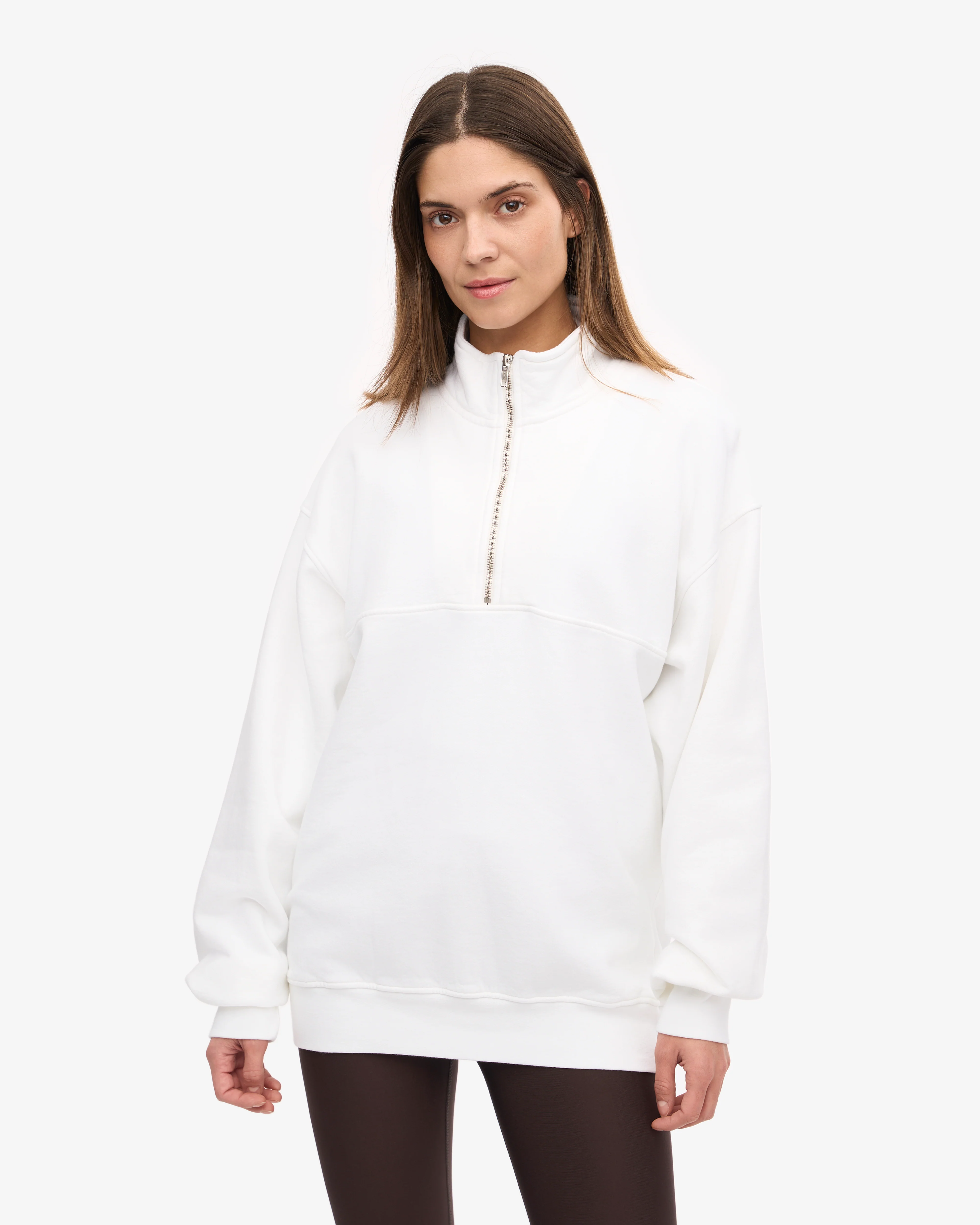 Organic Quarter Zip - Optical White