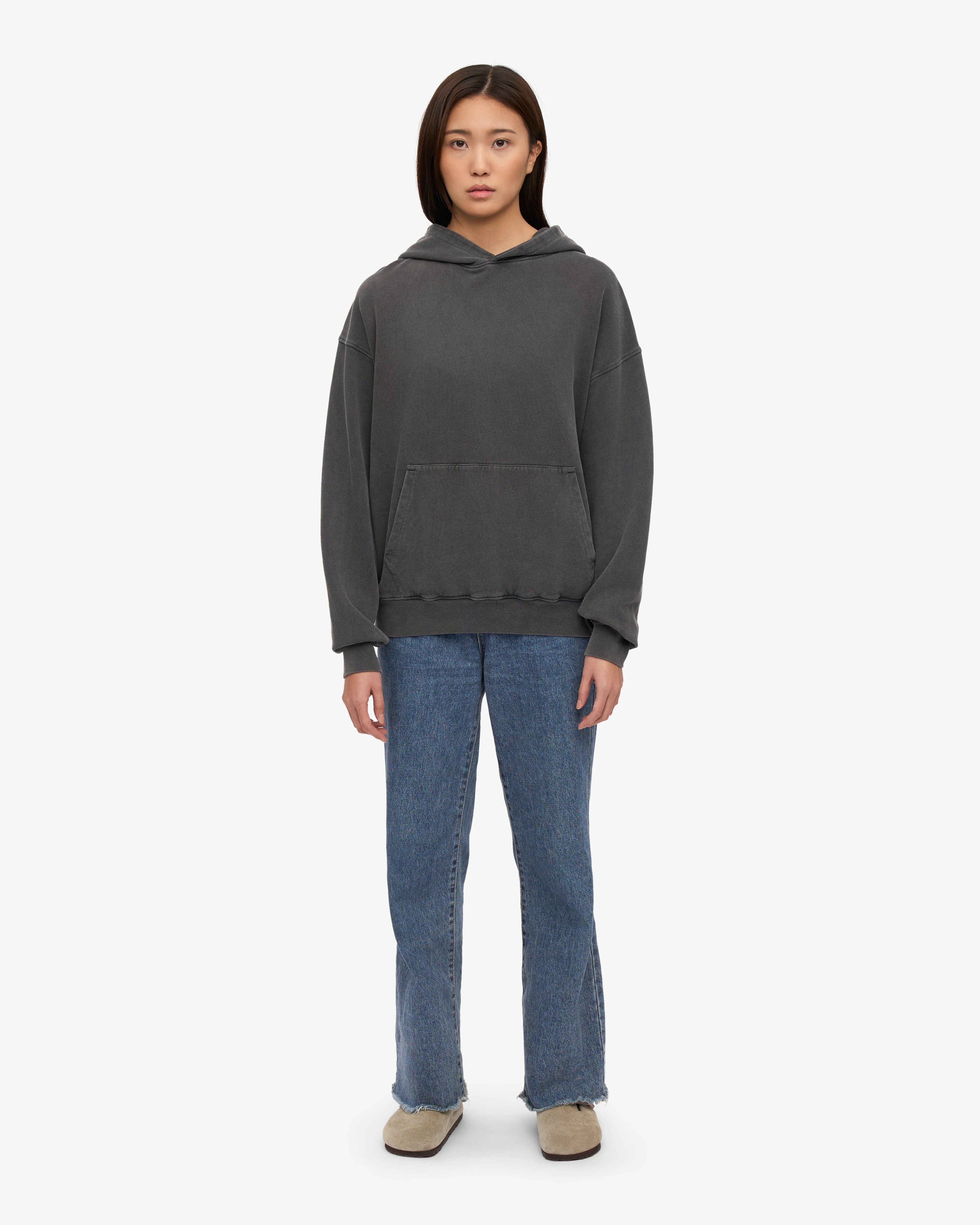 Organic Oversized Hood - Faded Black