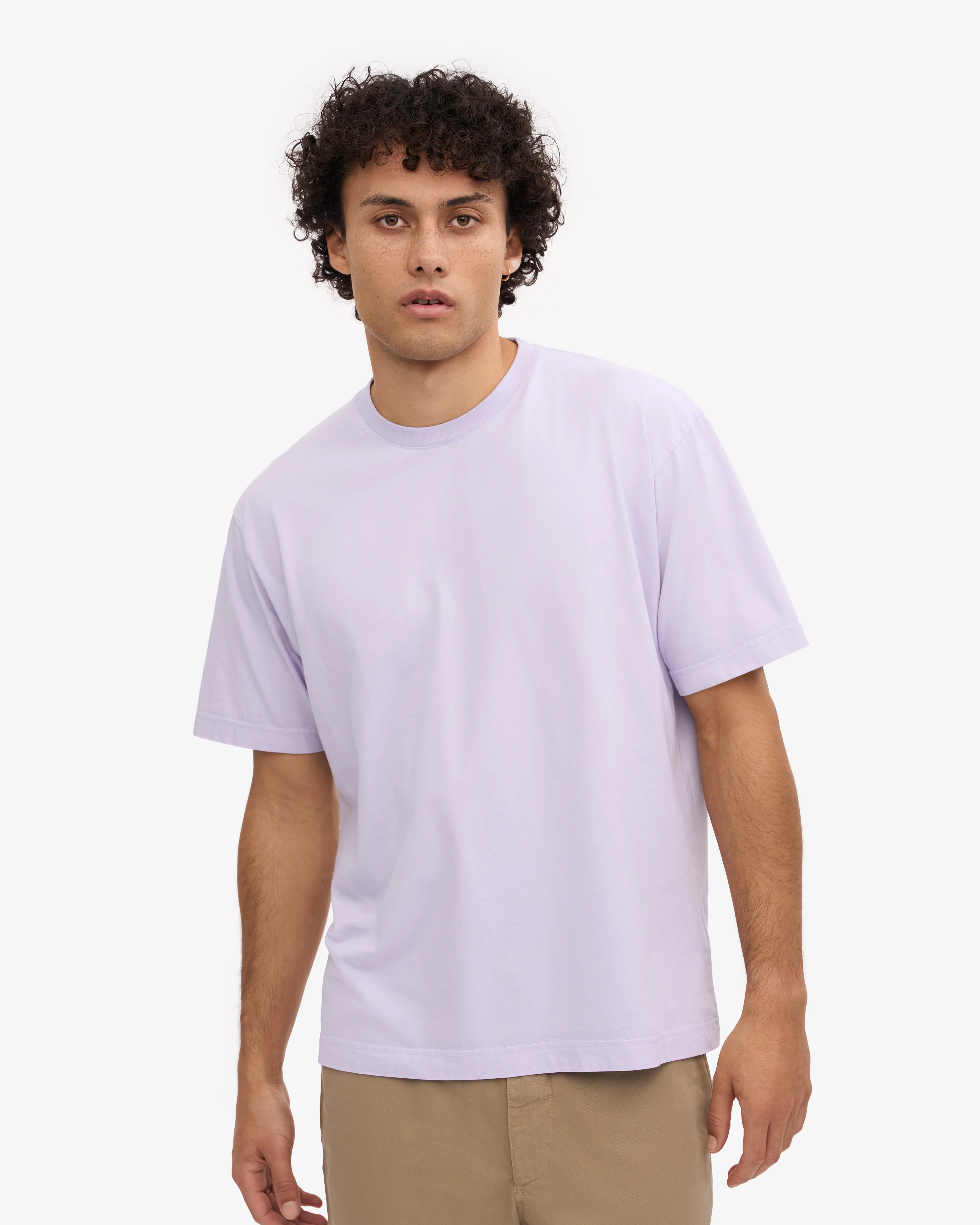 Oversized Organic T-Shirt - Soft Lavender