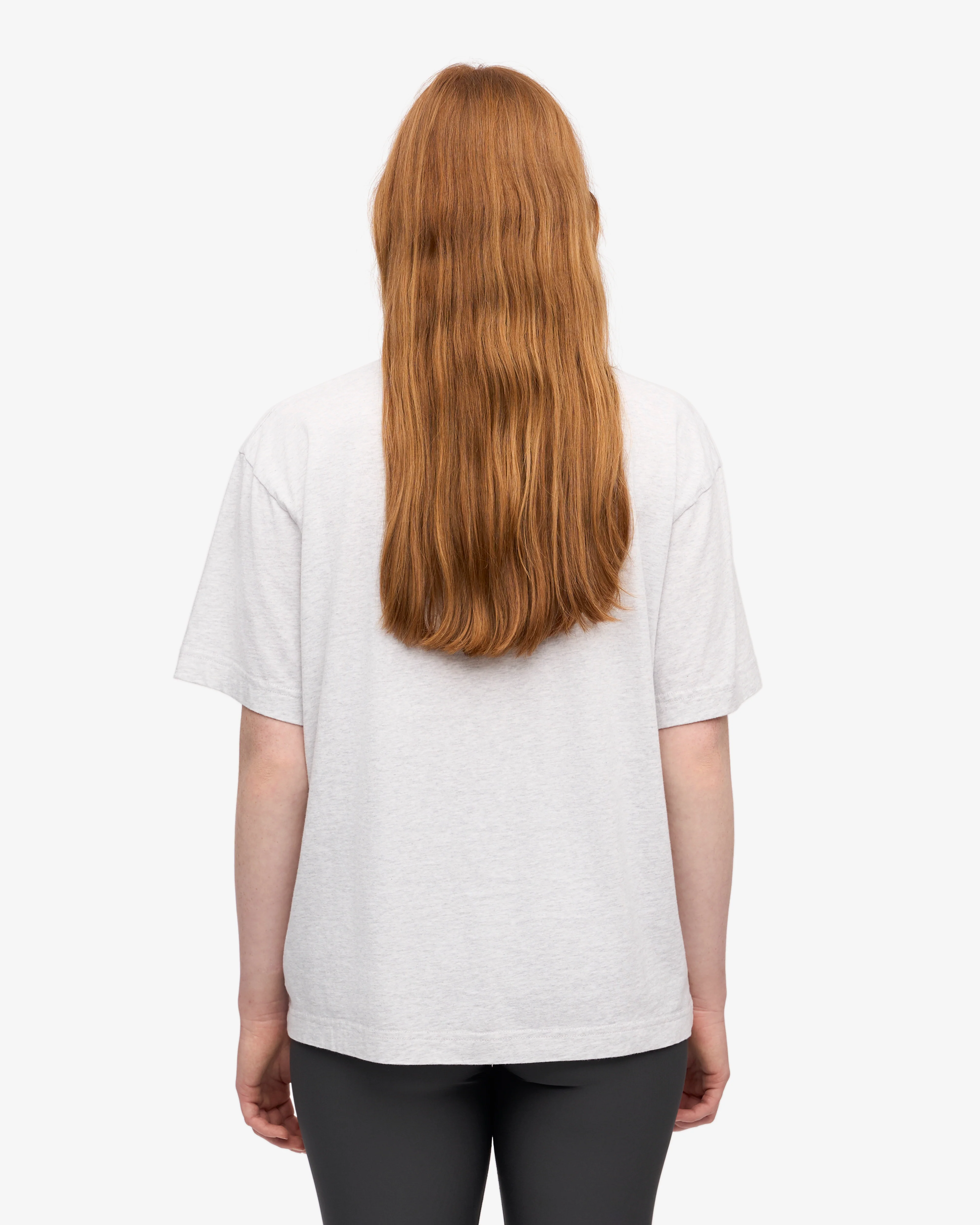 Oversized Organic T-Shirt - Snow Melange