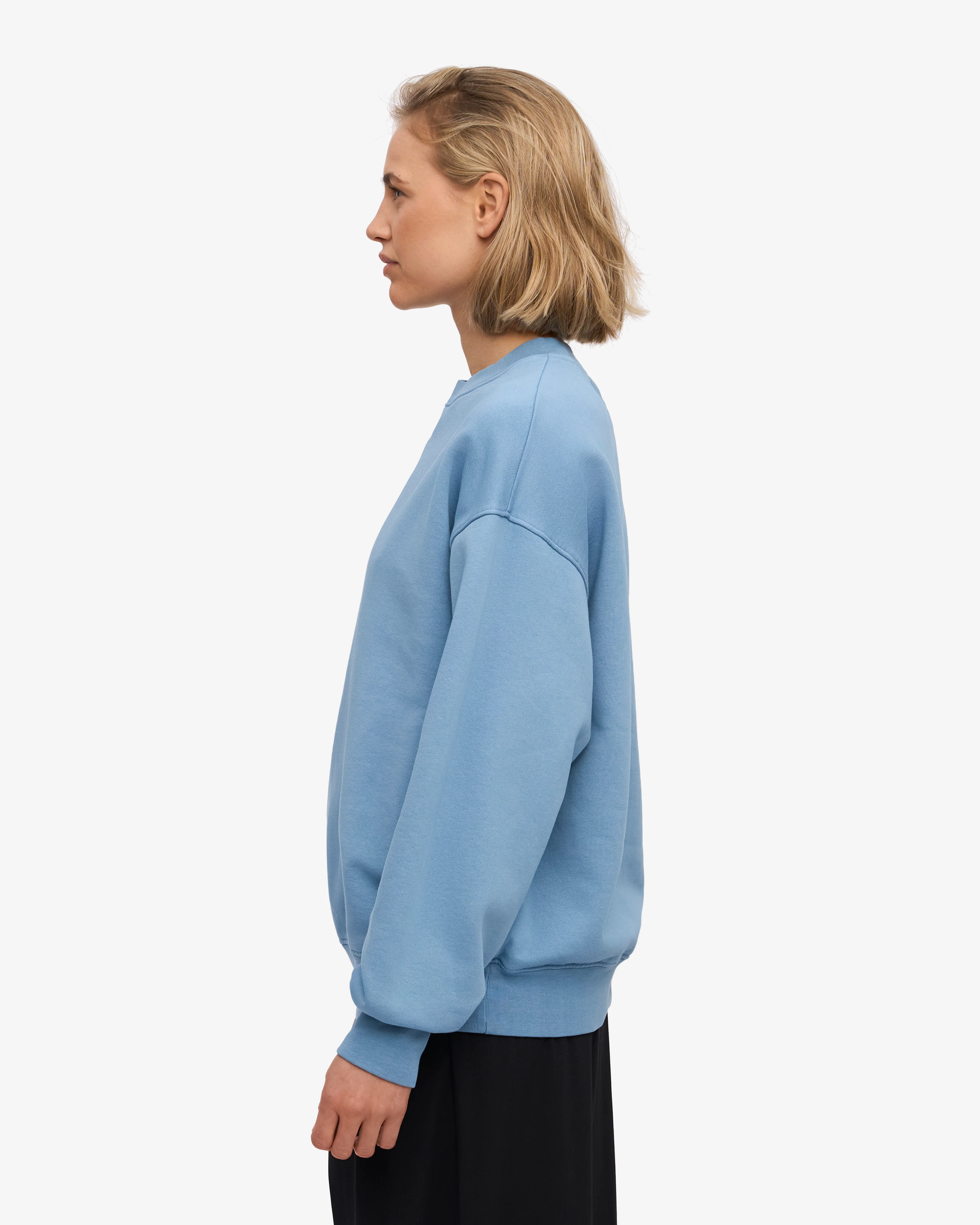 Organic Oversized Crew - Seaside Blue