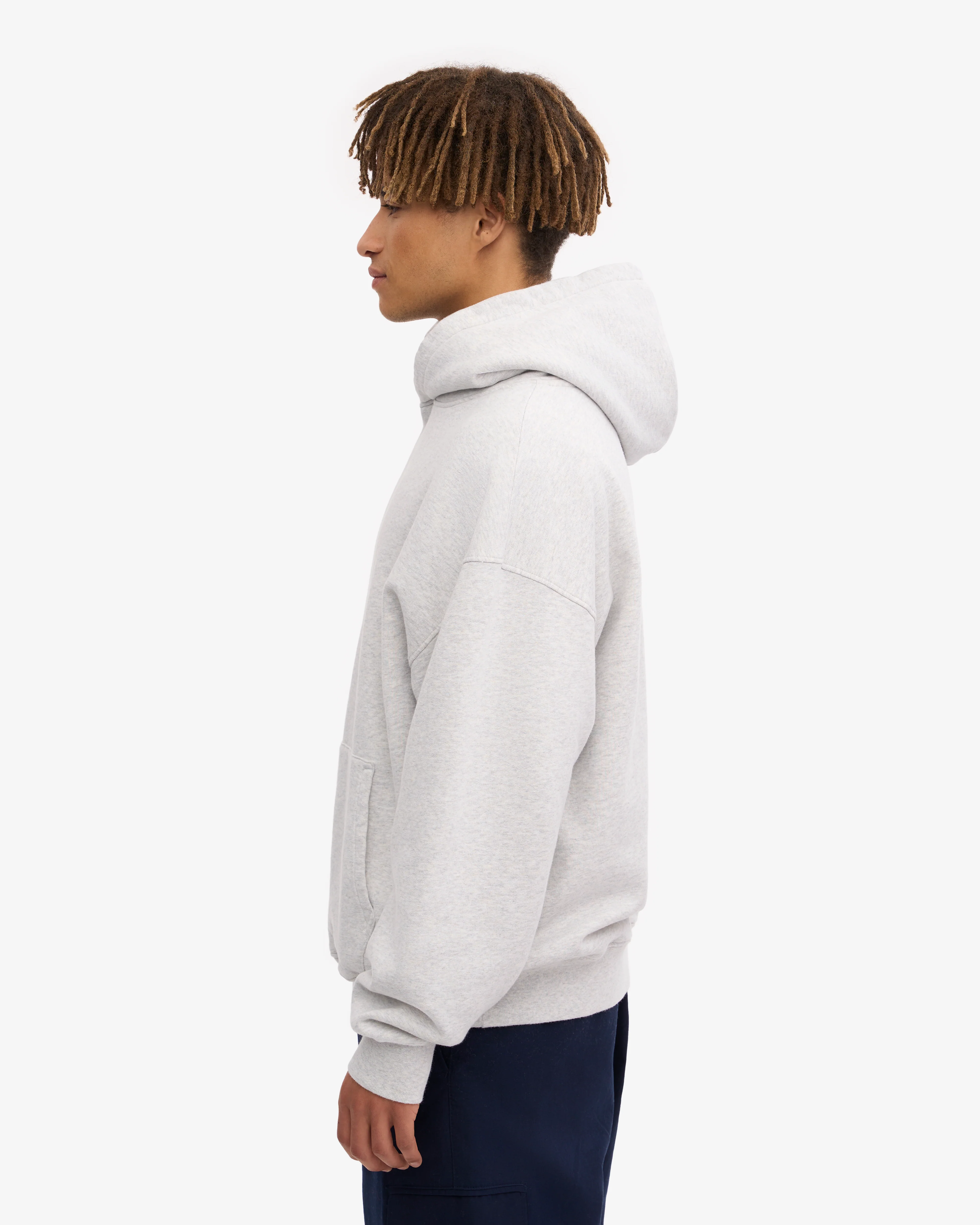Organic Oversized Hood - Snow Melange