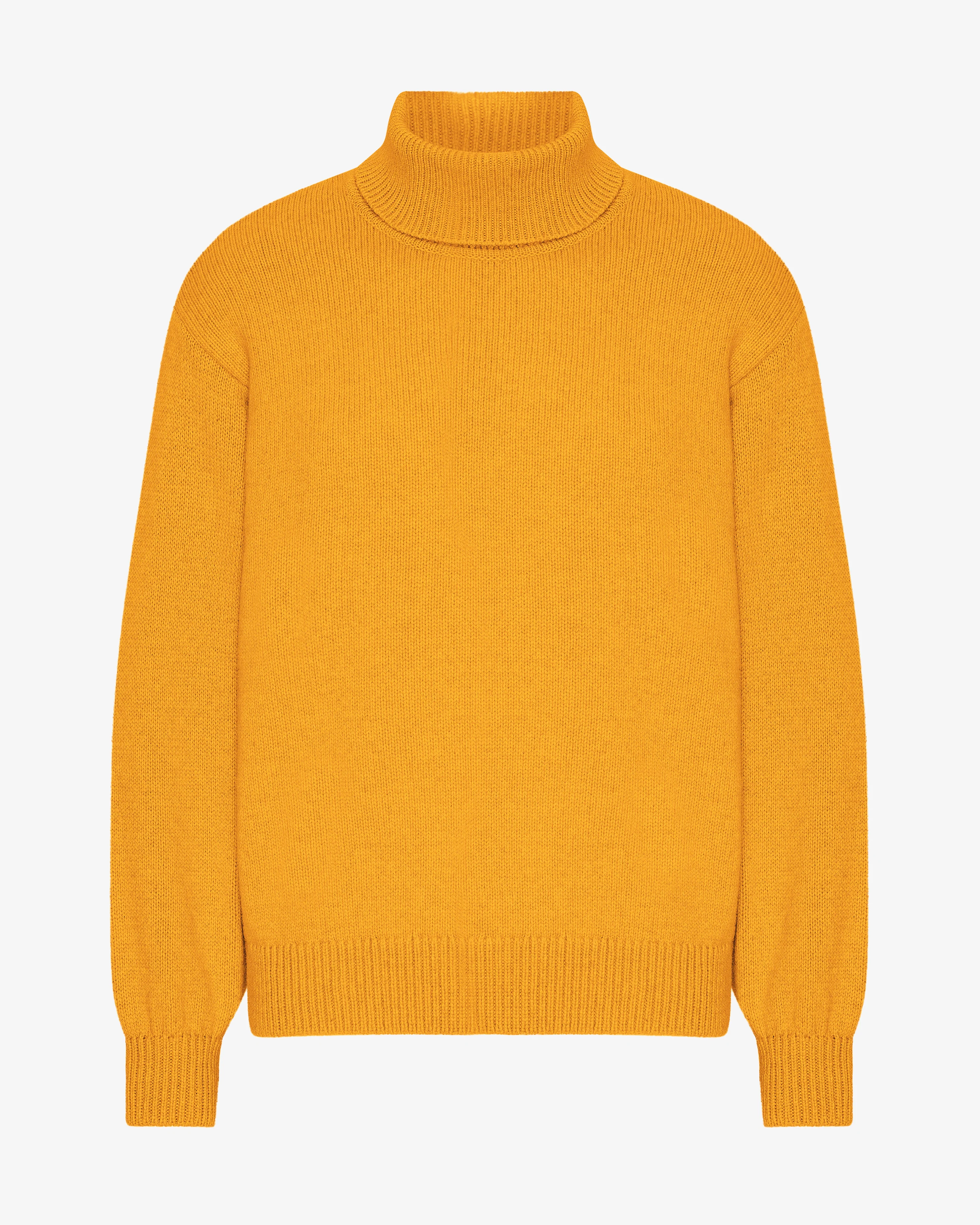 Merino Wool Turtleneck - Burned Yellow