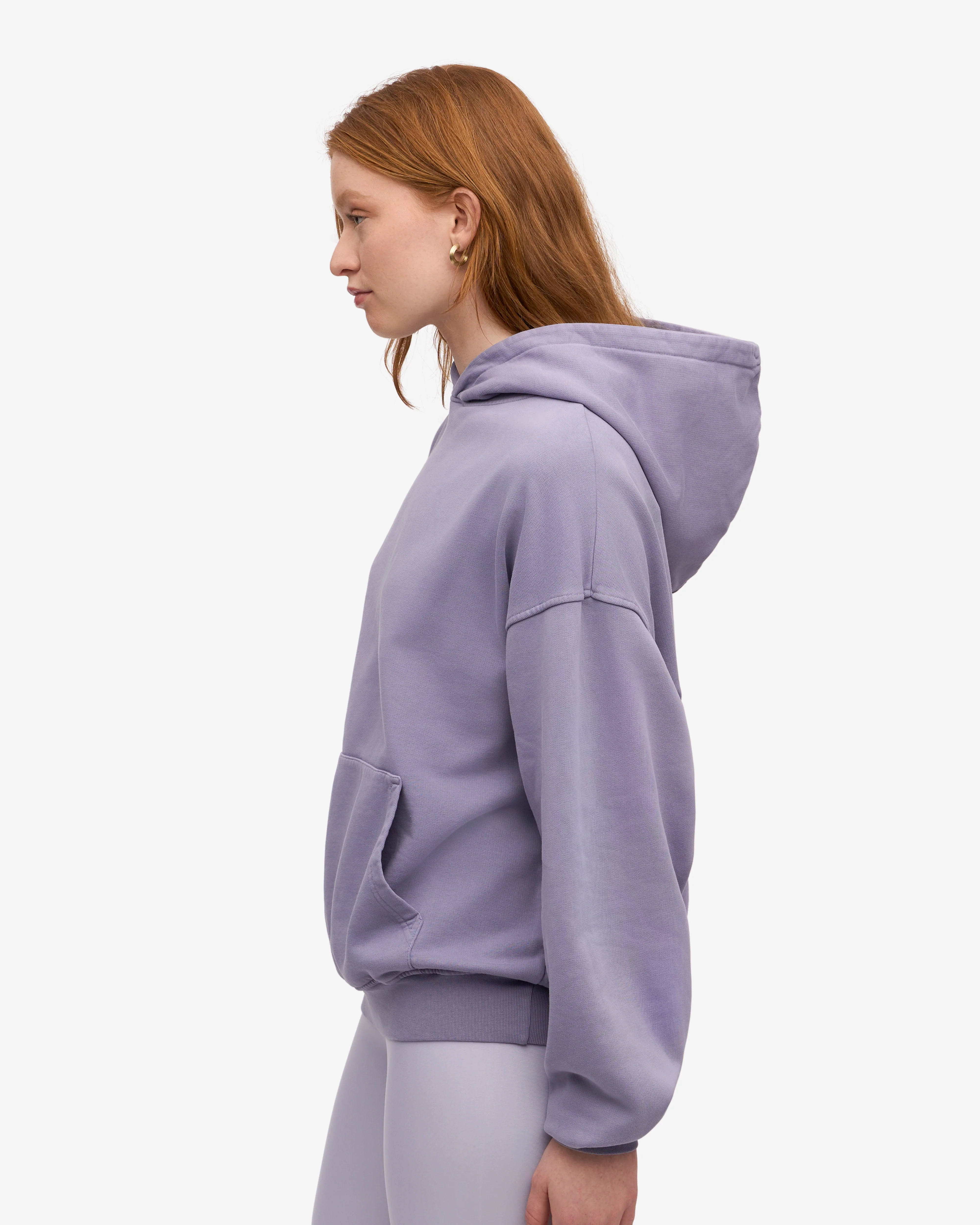 Organic Oversized Hood - Purple Jade