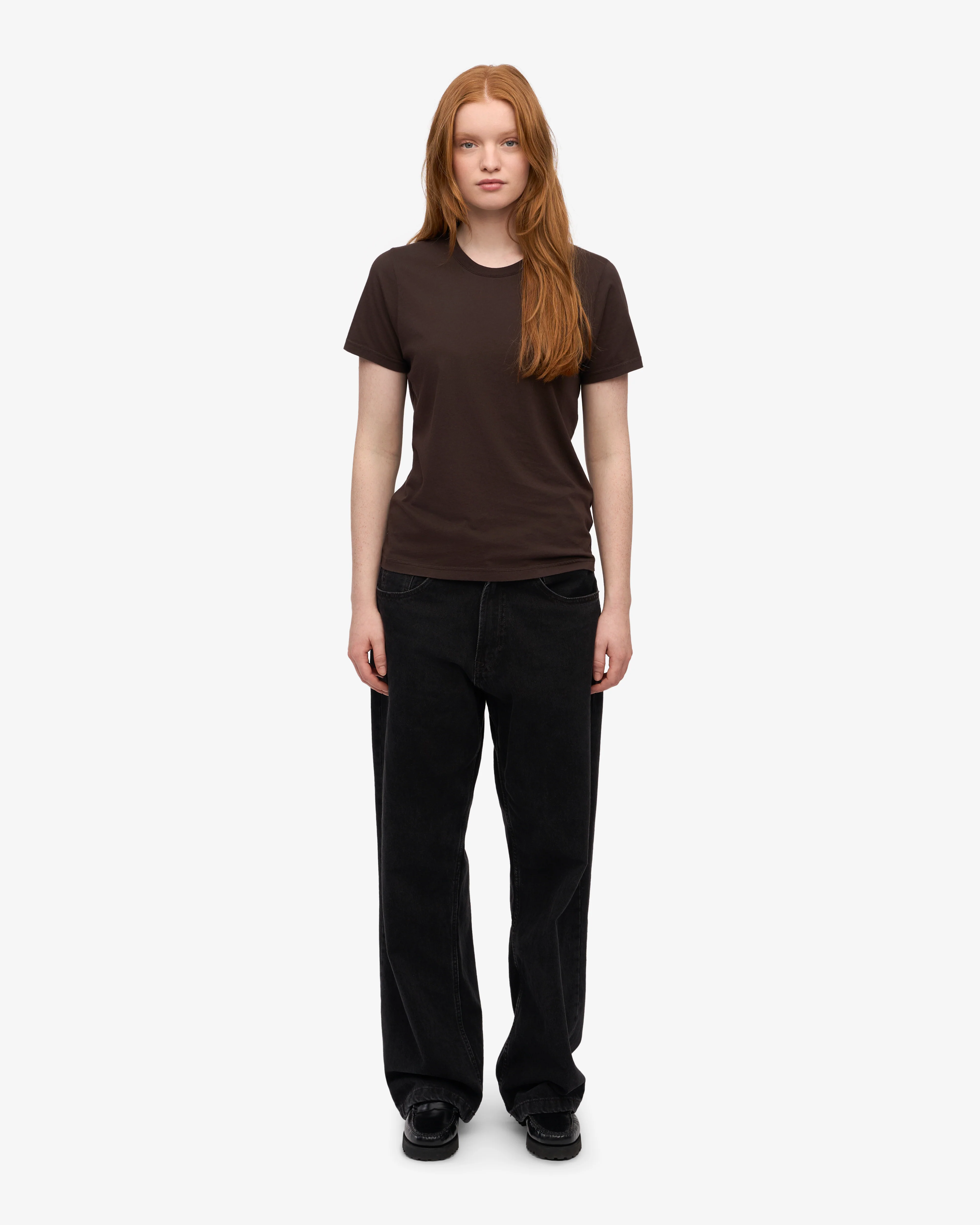 Women Light Organic Tee - Coffee Brown