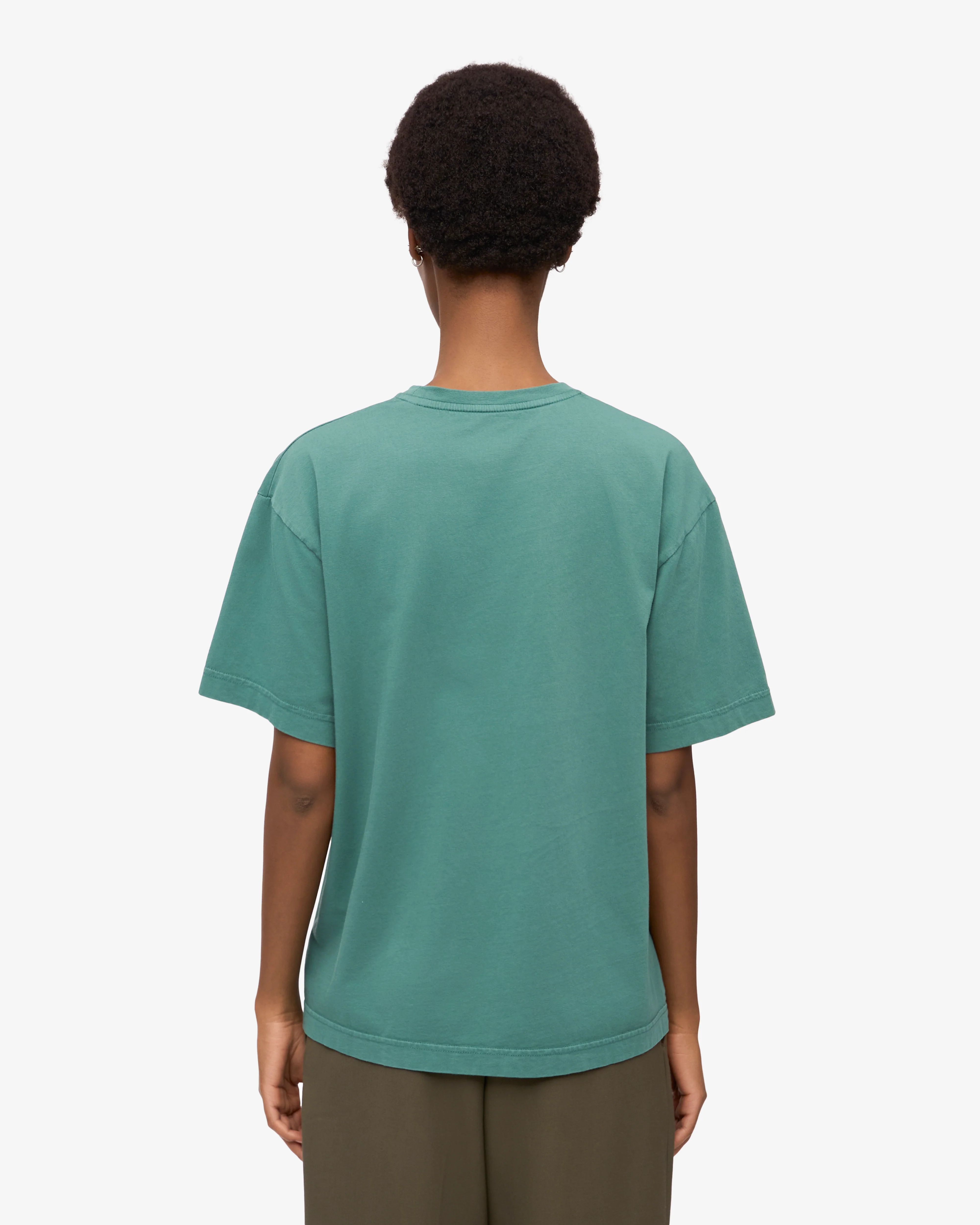 Oversized Organic T-Shirt - Pine Green