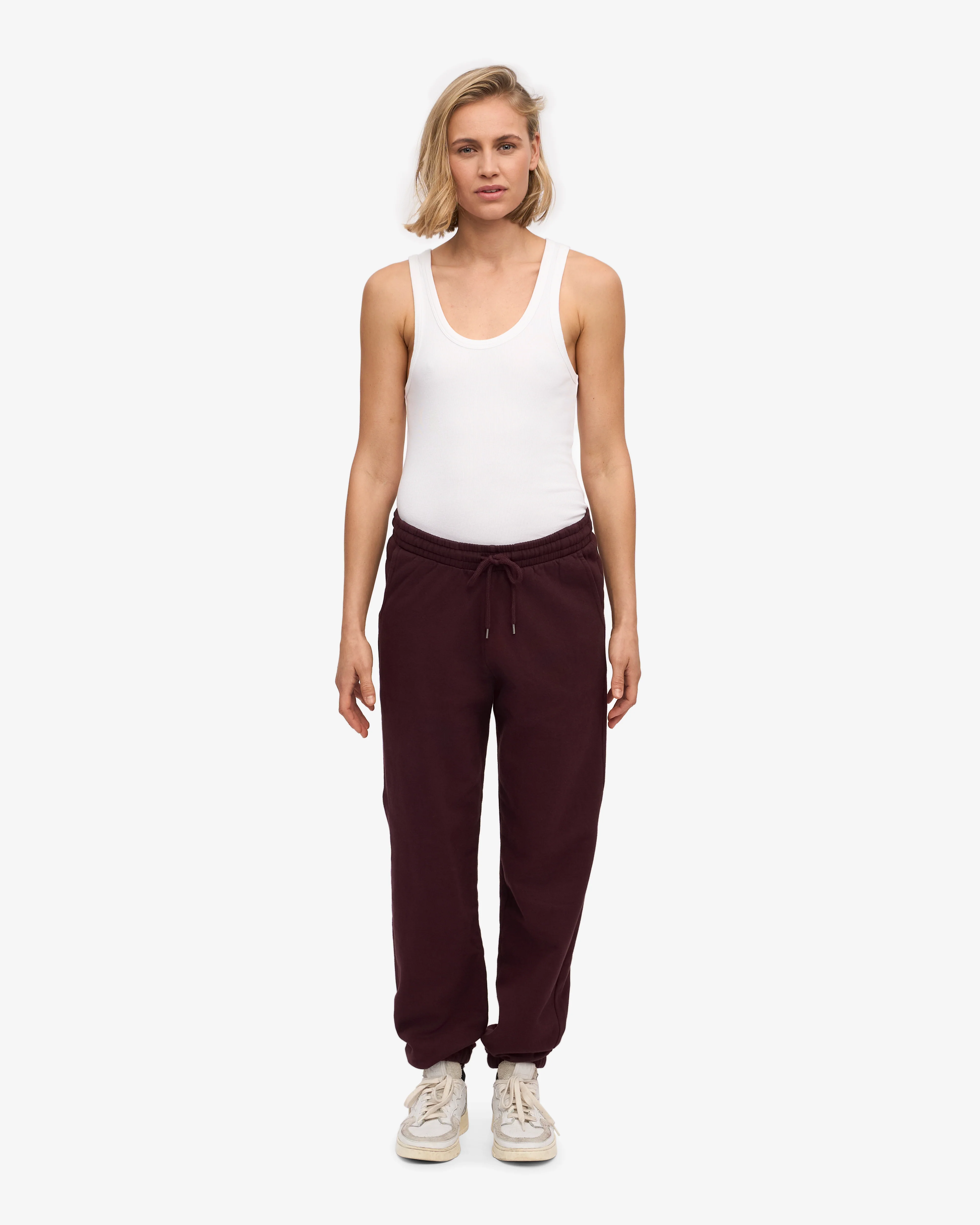 Organic Sweatpants - Oxblood Red