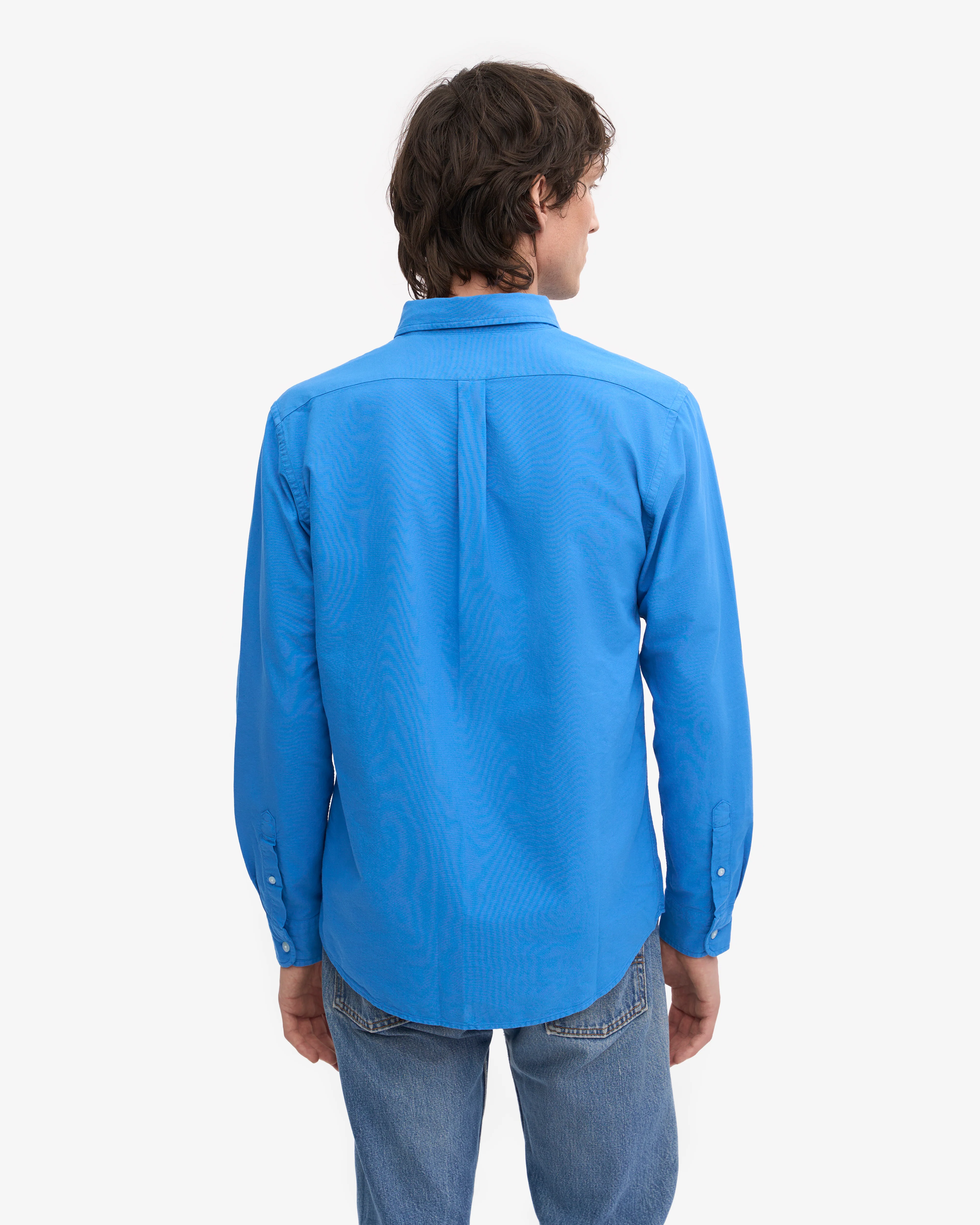 Organic Button Down Shirt - Pacific Blue