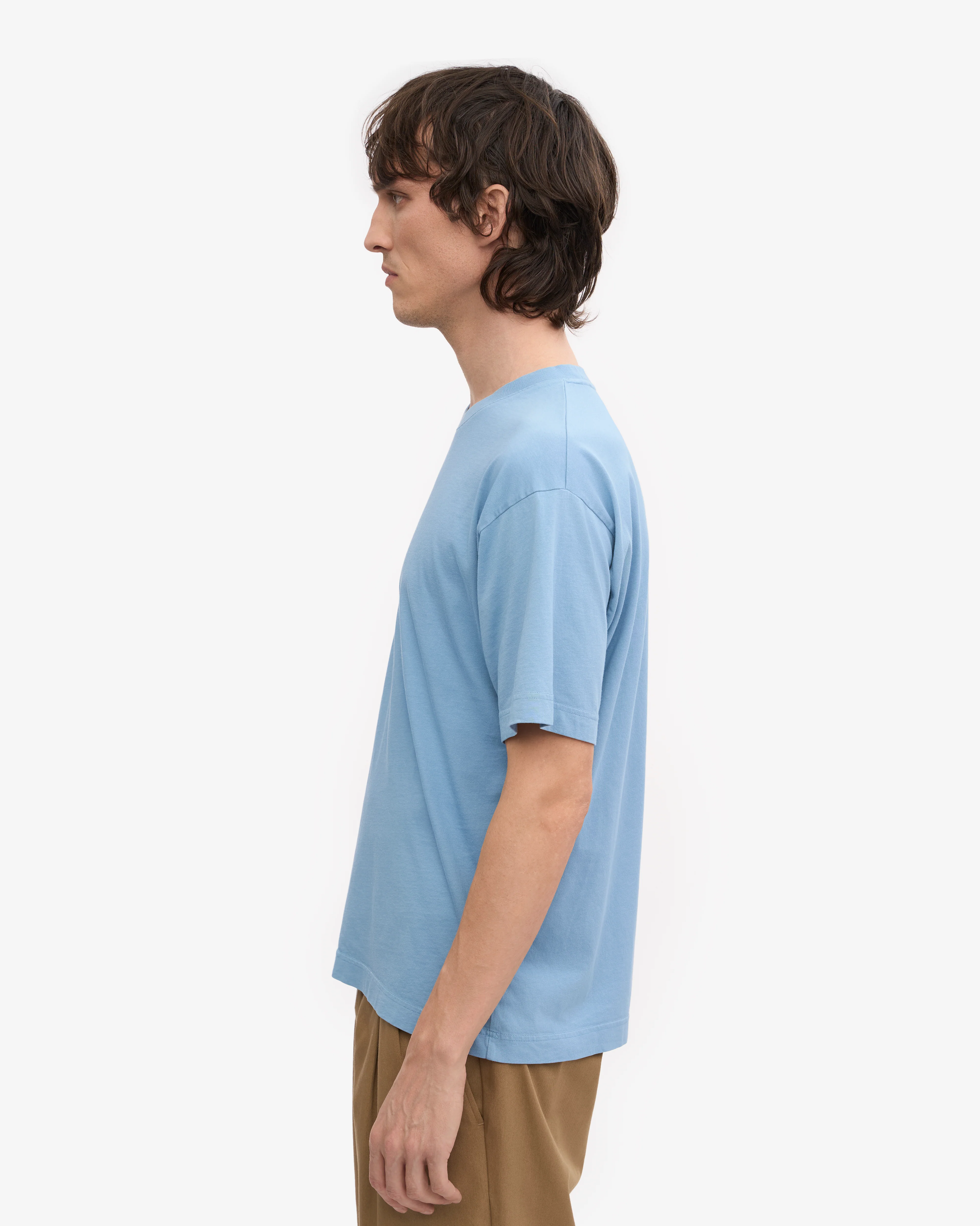 Oversized Organic T-Shirt - Seaside Blue