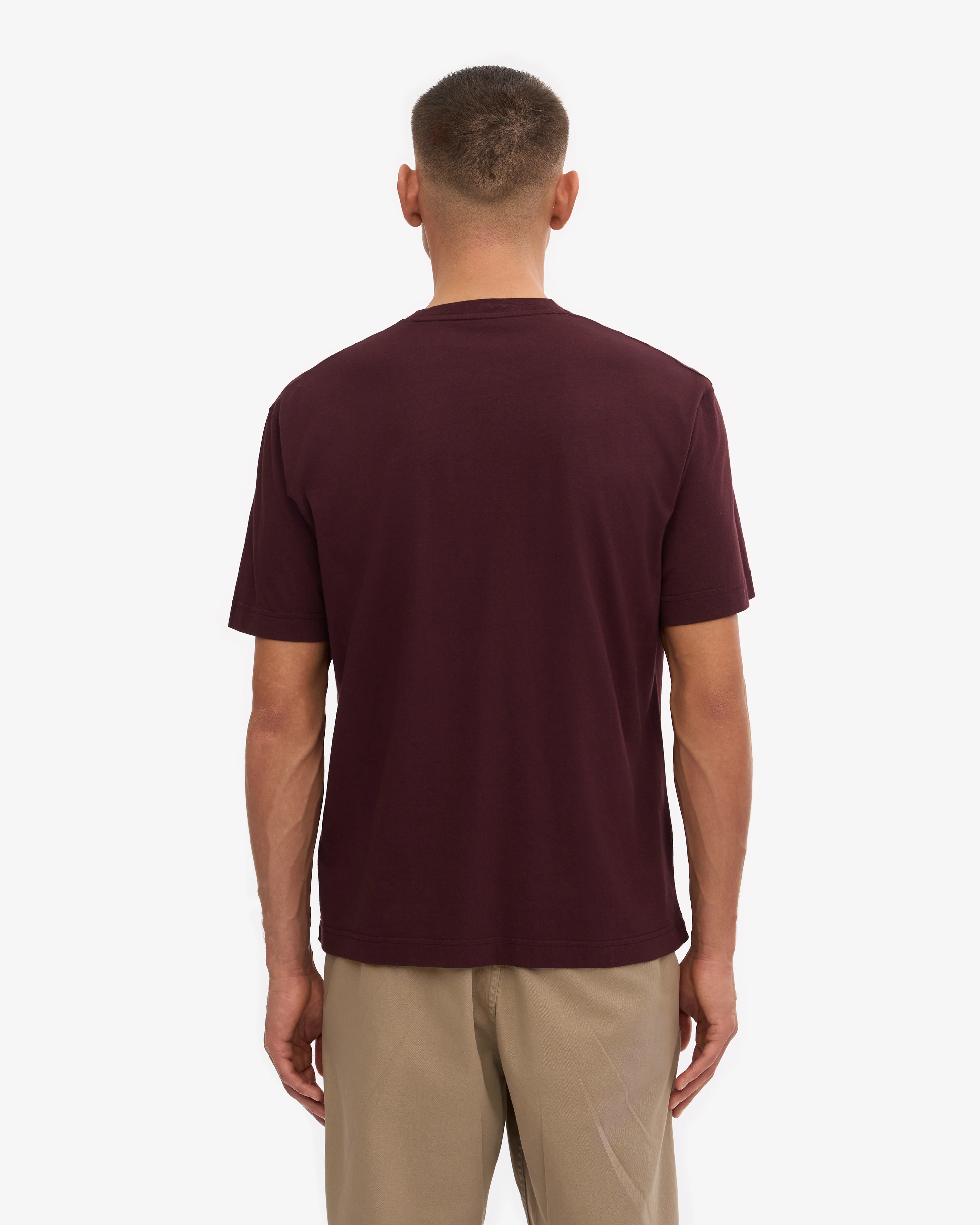 Oversized Organic T-Shirt - Oxblood Red