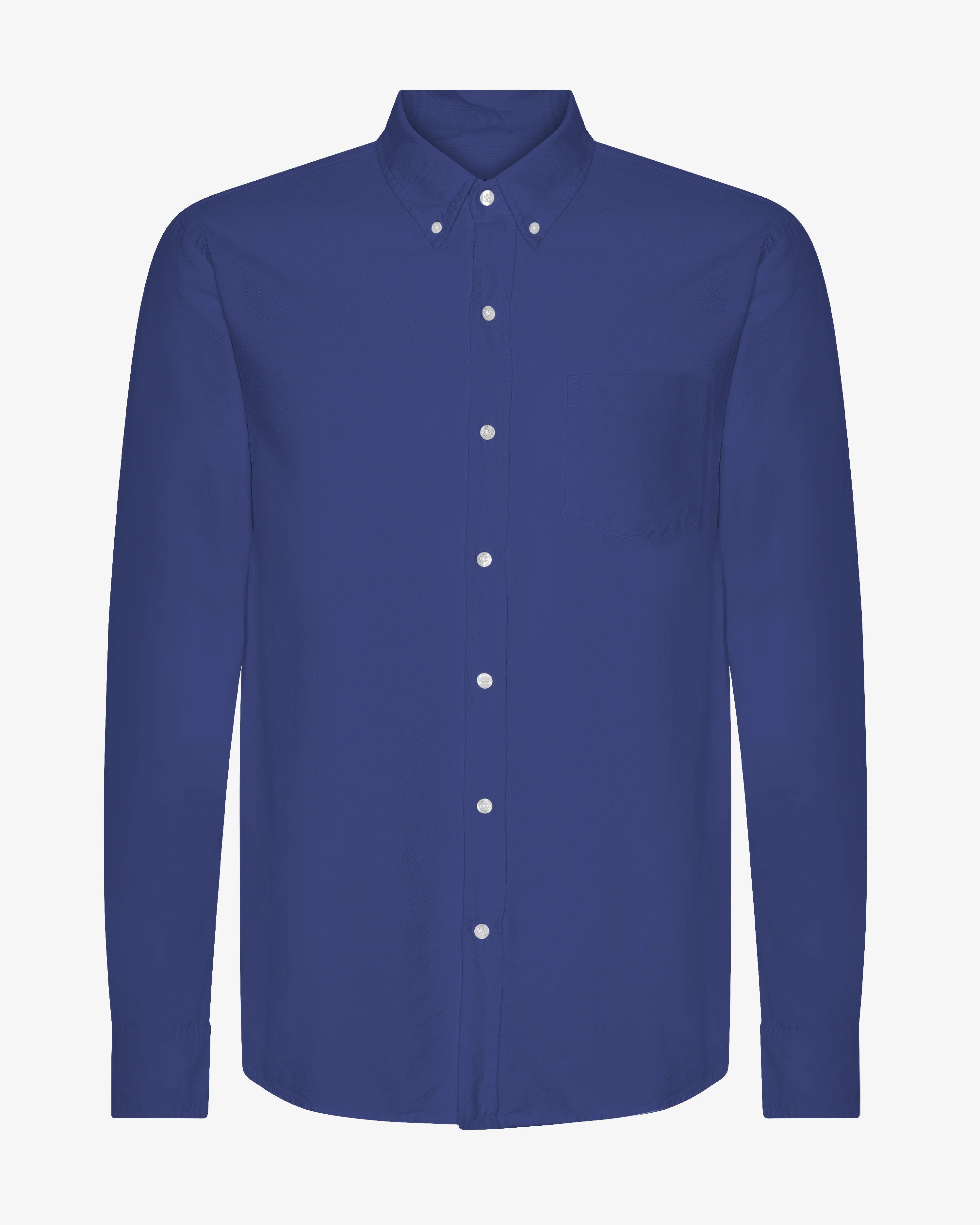Organic Button Down Shirt - Marine Blue