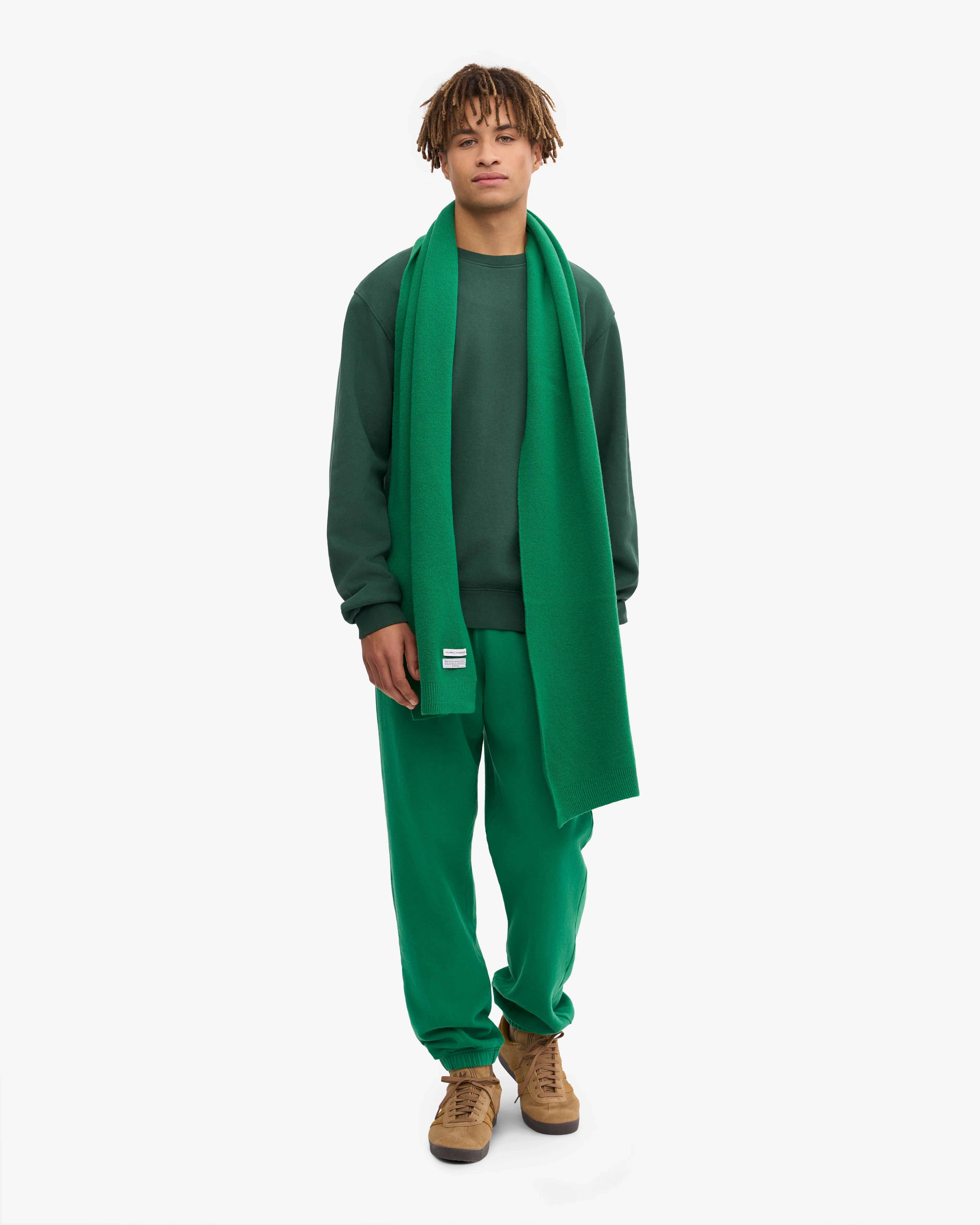 Merino Wool Scarf - Kelly Green