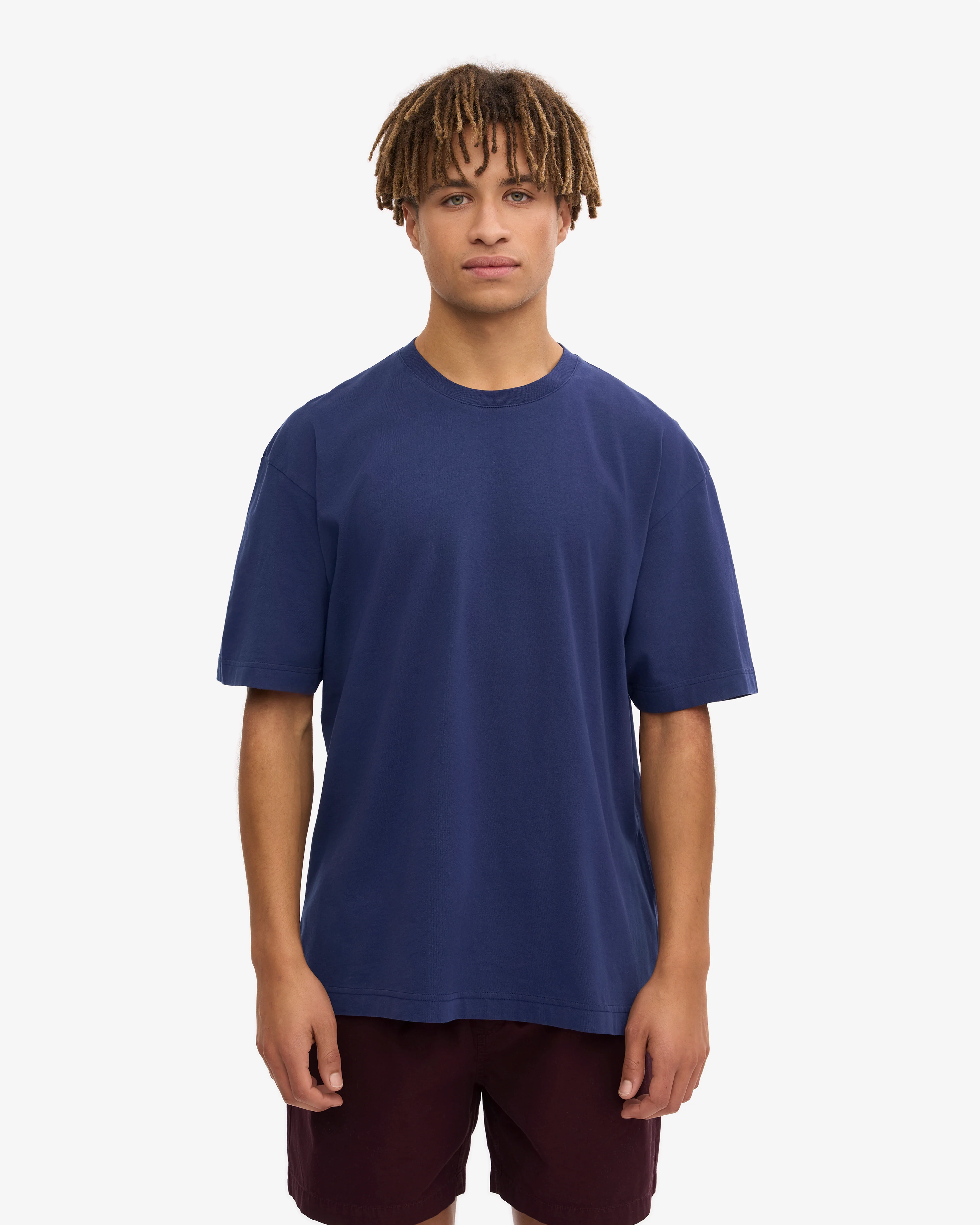 Oversized Organic T-Shirt - Marine Blue