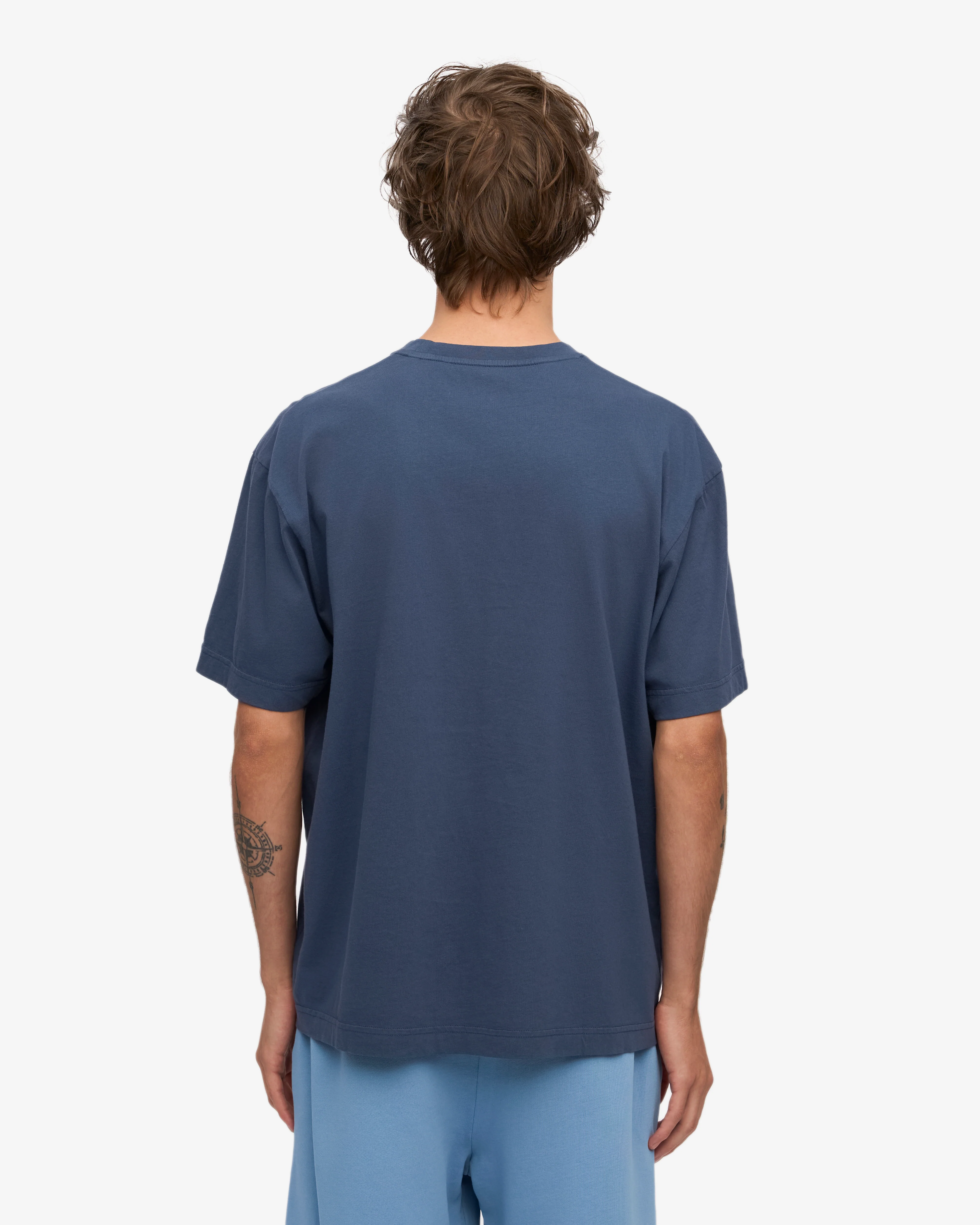 Oversized Organic T-Shirt - Petrol Blue