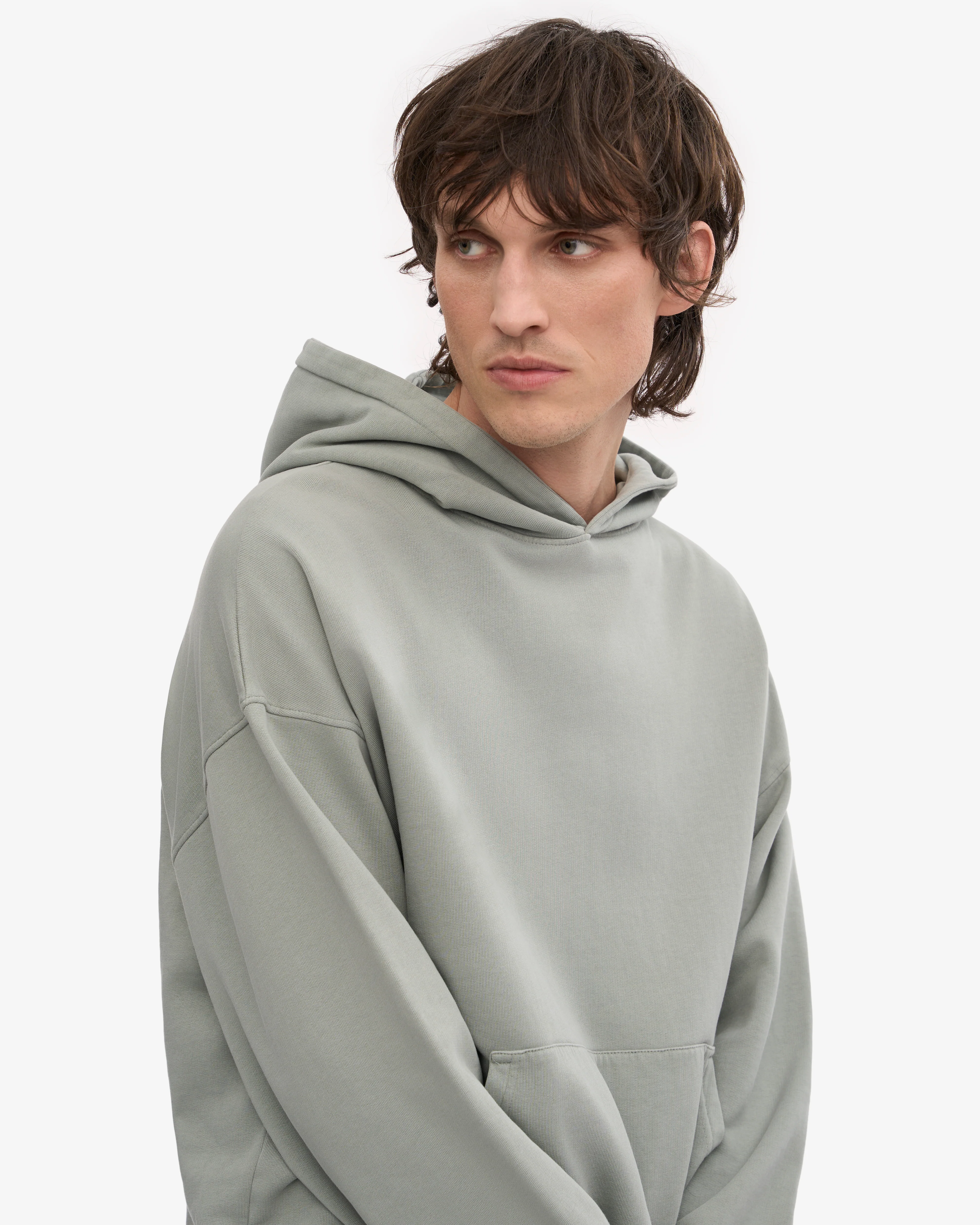 Organic Oversized Hood - Steel Blue