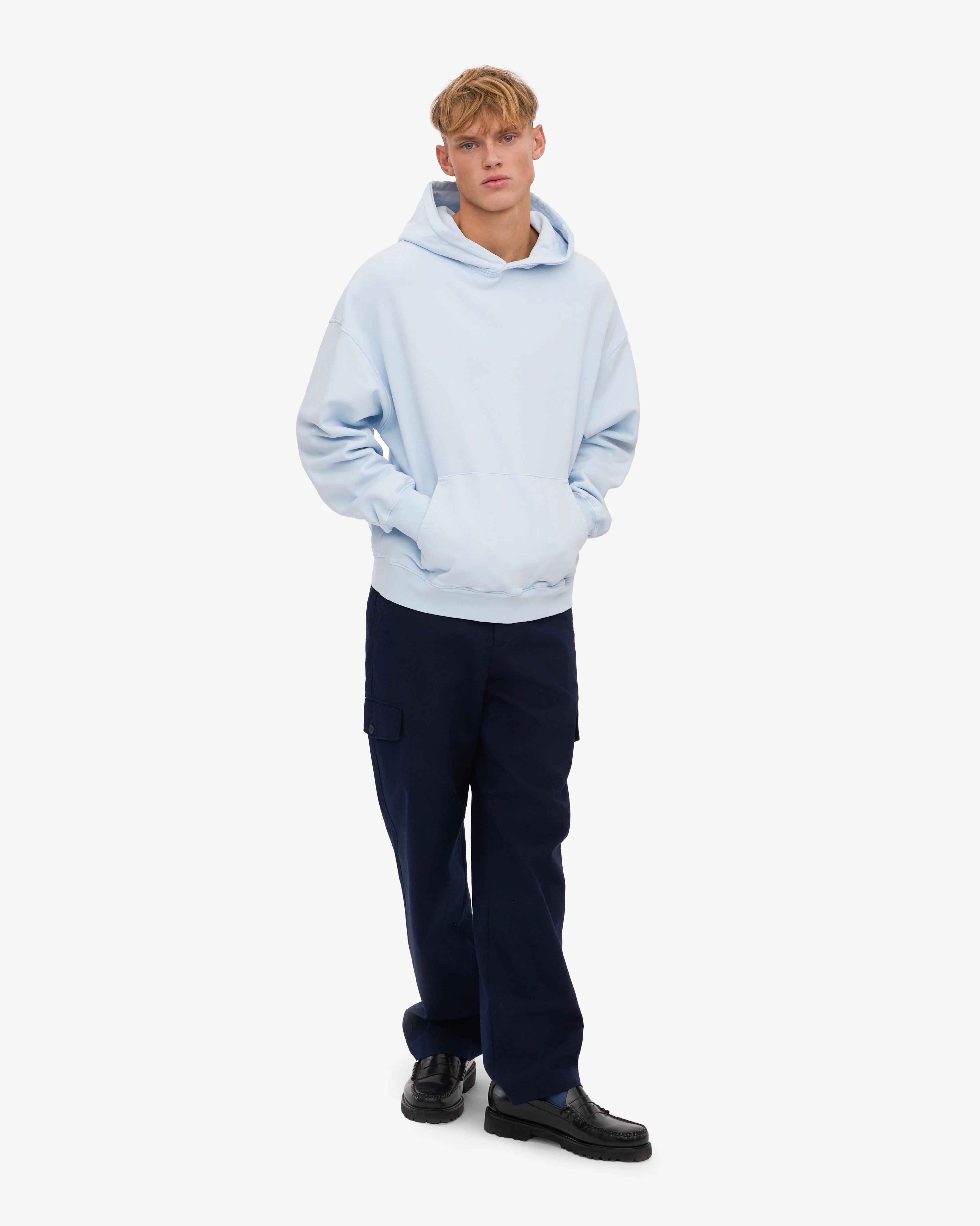 Organic Oversized Hood - Polar Blue