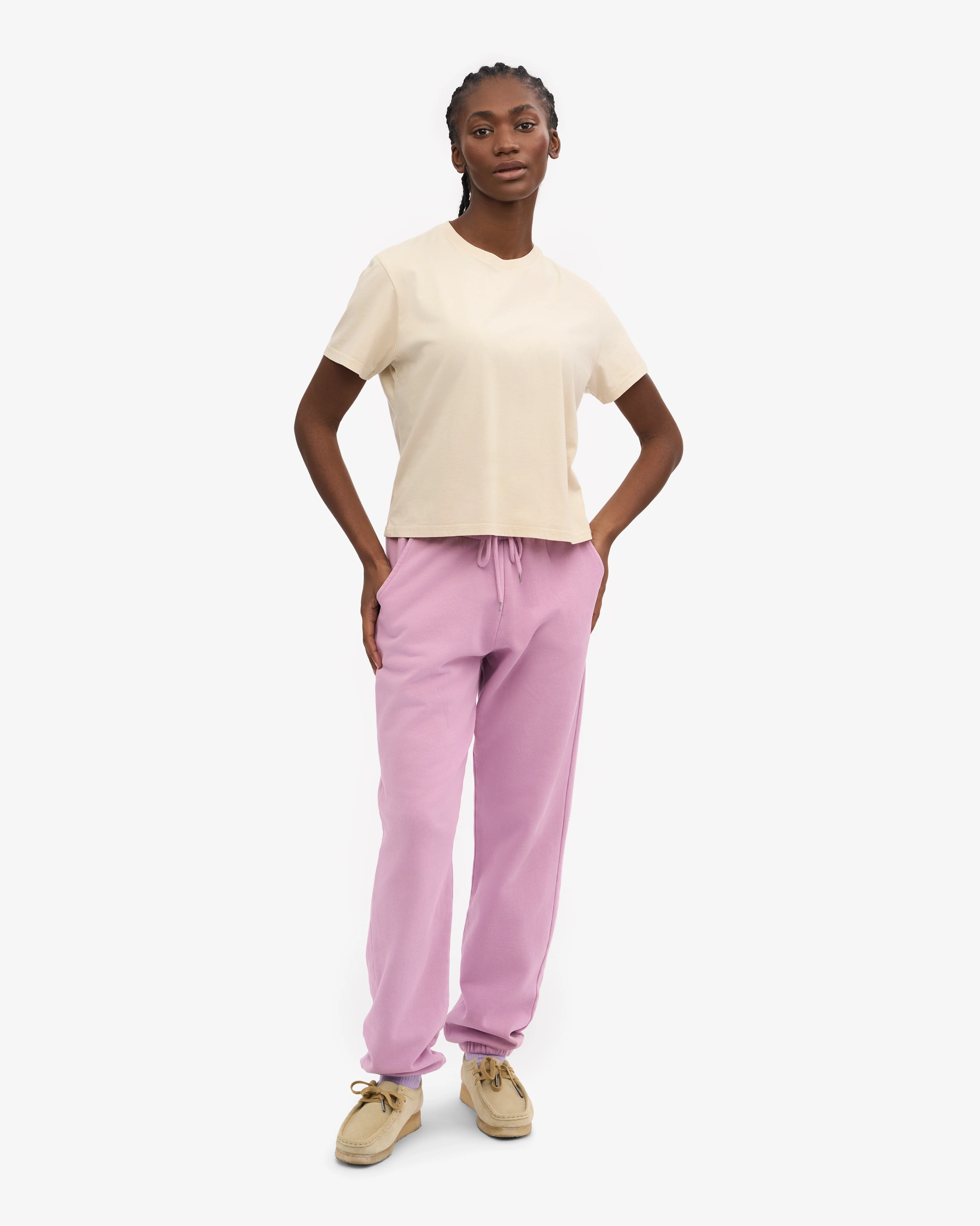 Organic Boxy Crop Tee - Ivory White