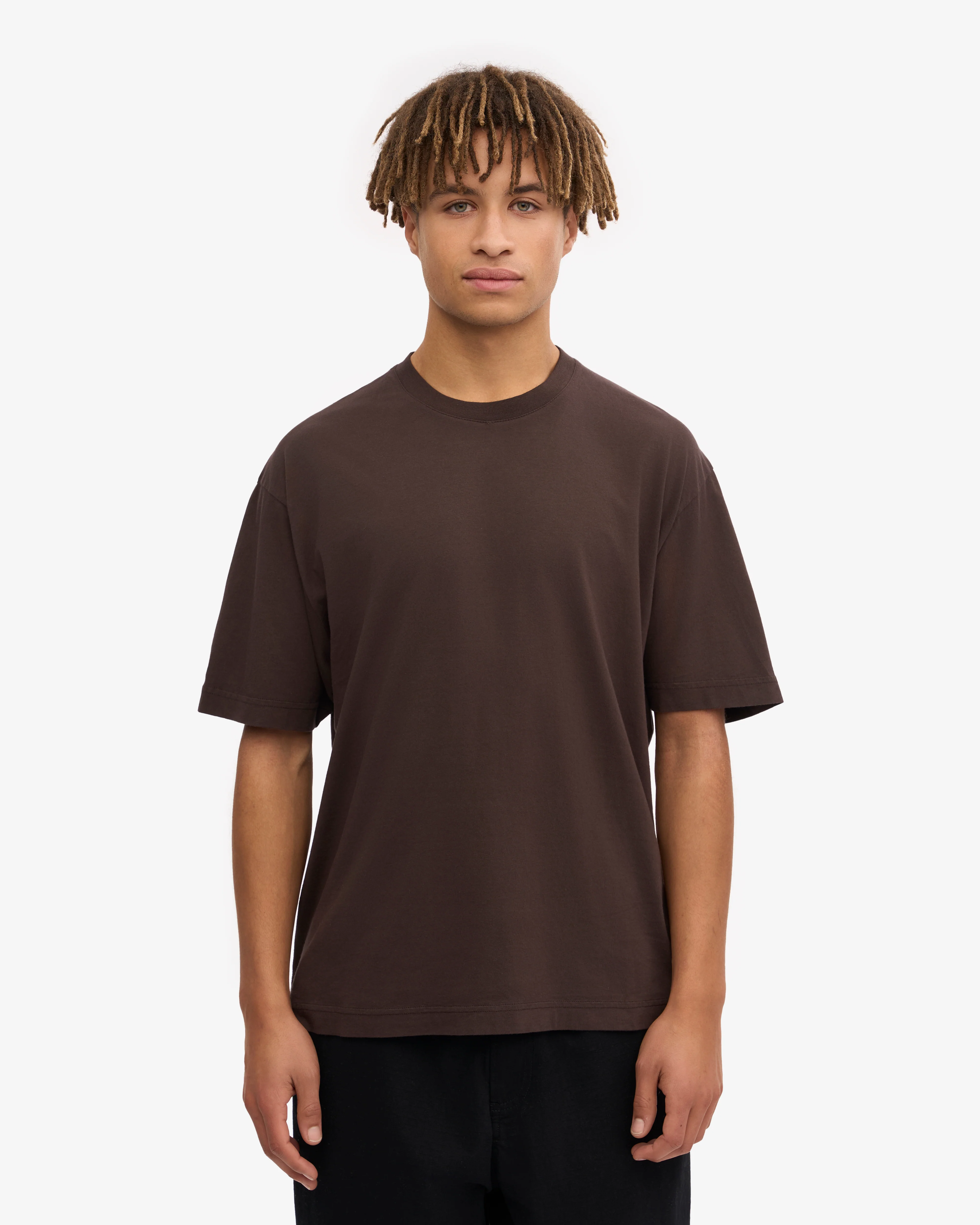 Oversized Organic T-Shirt - Coffee Brown