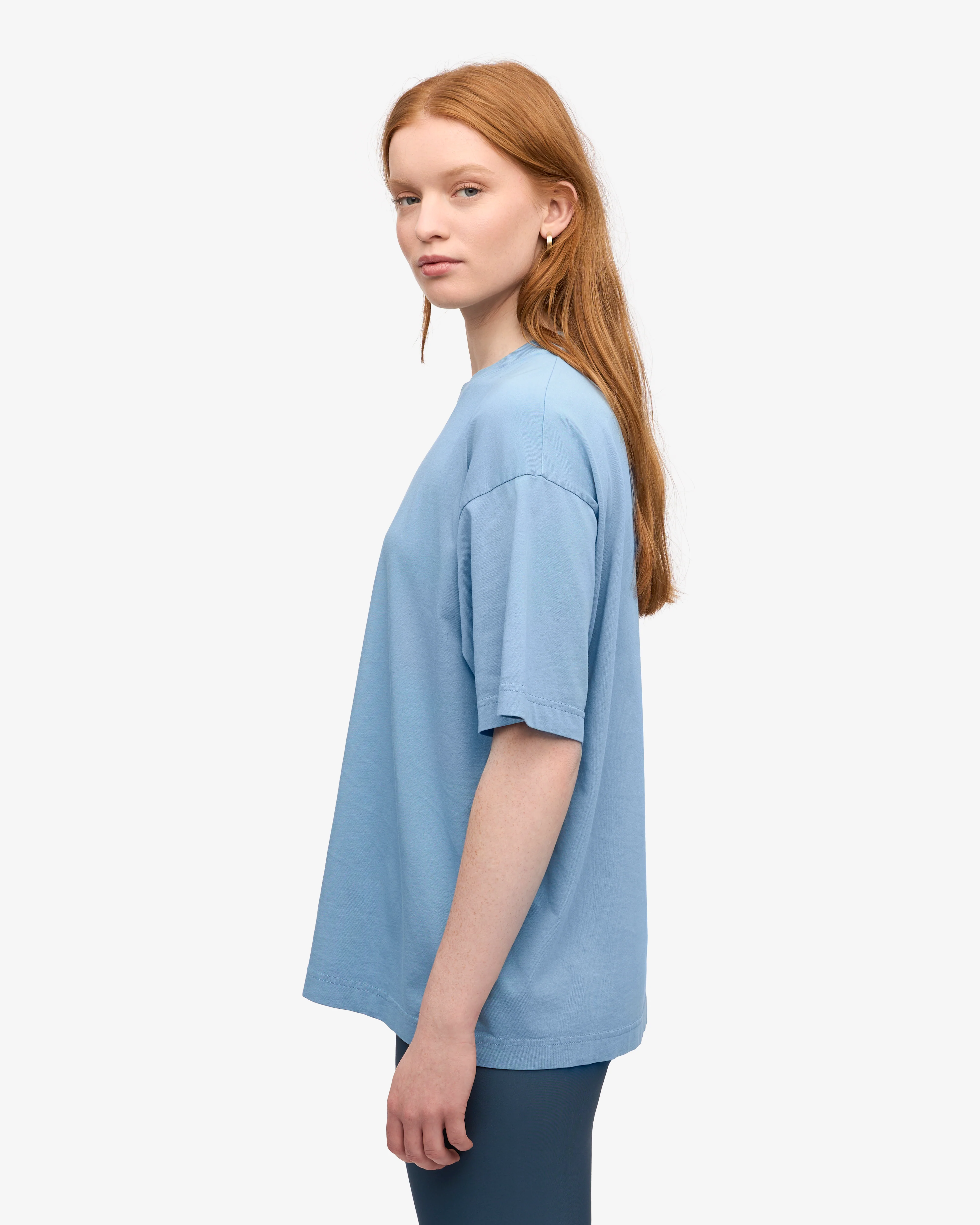 Oversized Organic T-Shirt - Seaside Blue