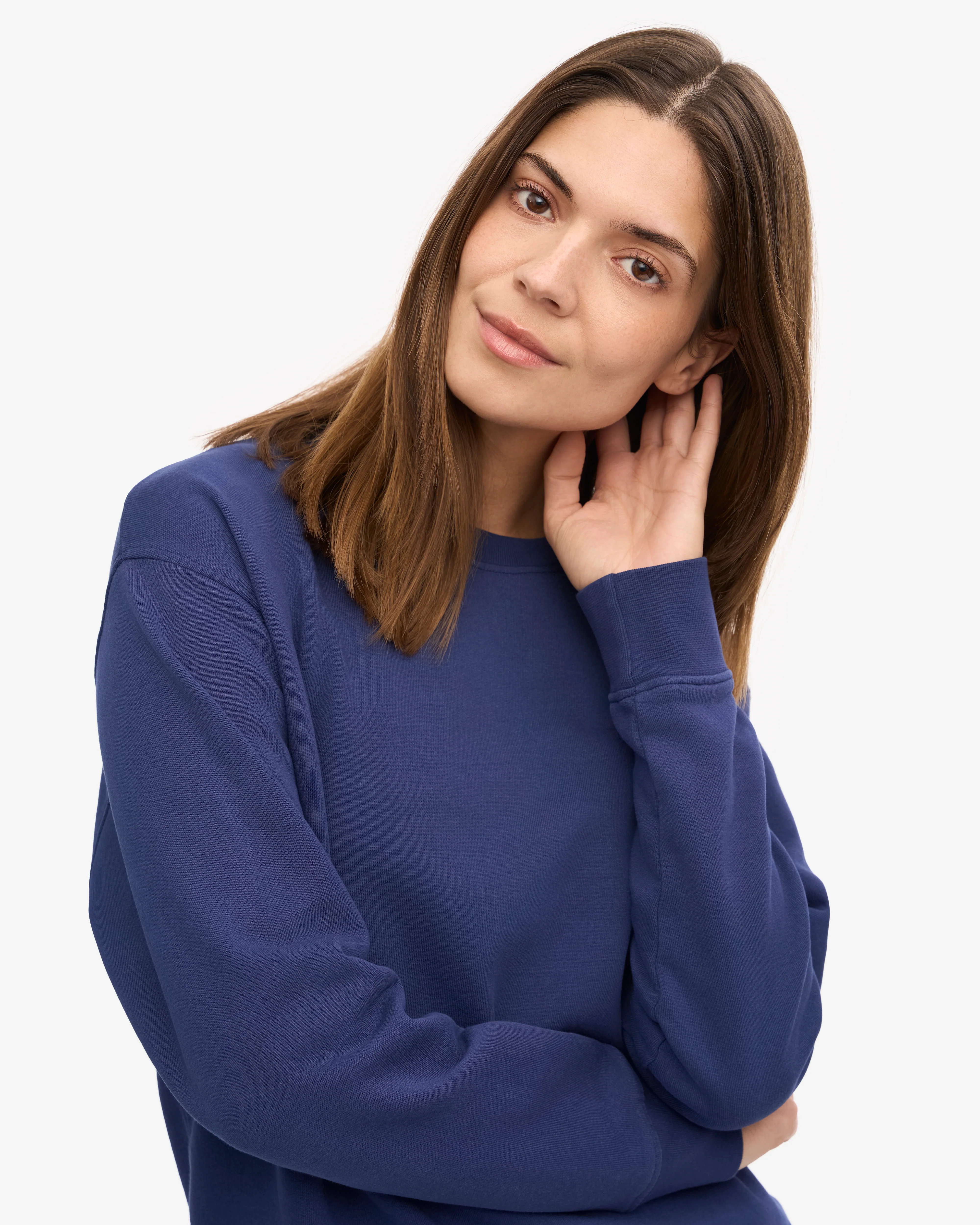 Women Classic Organic Crew - Marine Blue