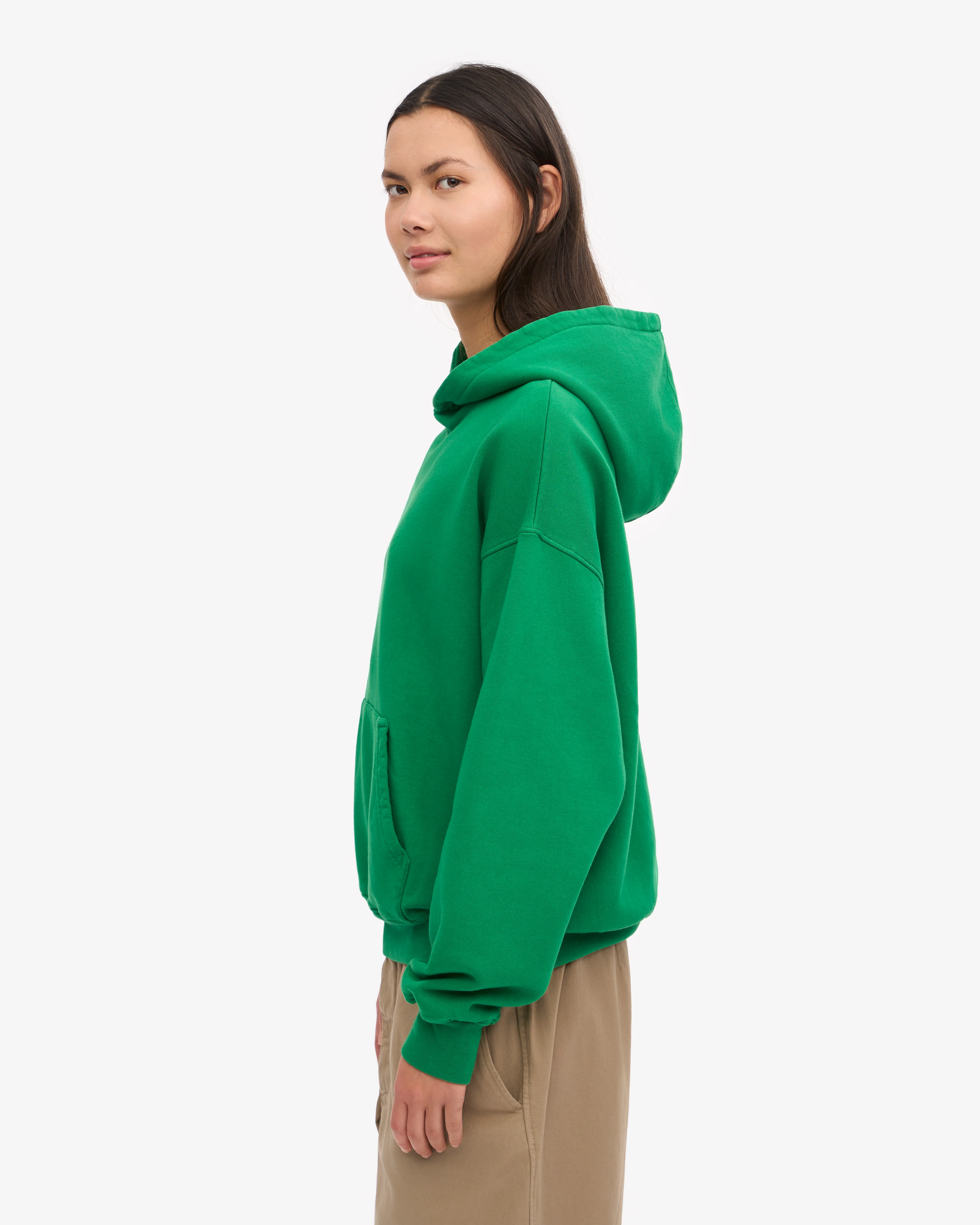 Organic Oversized Hood - Kelly Green