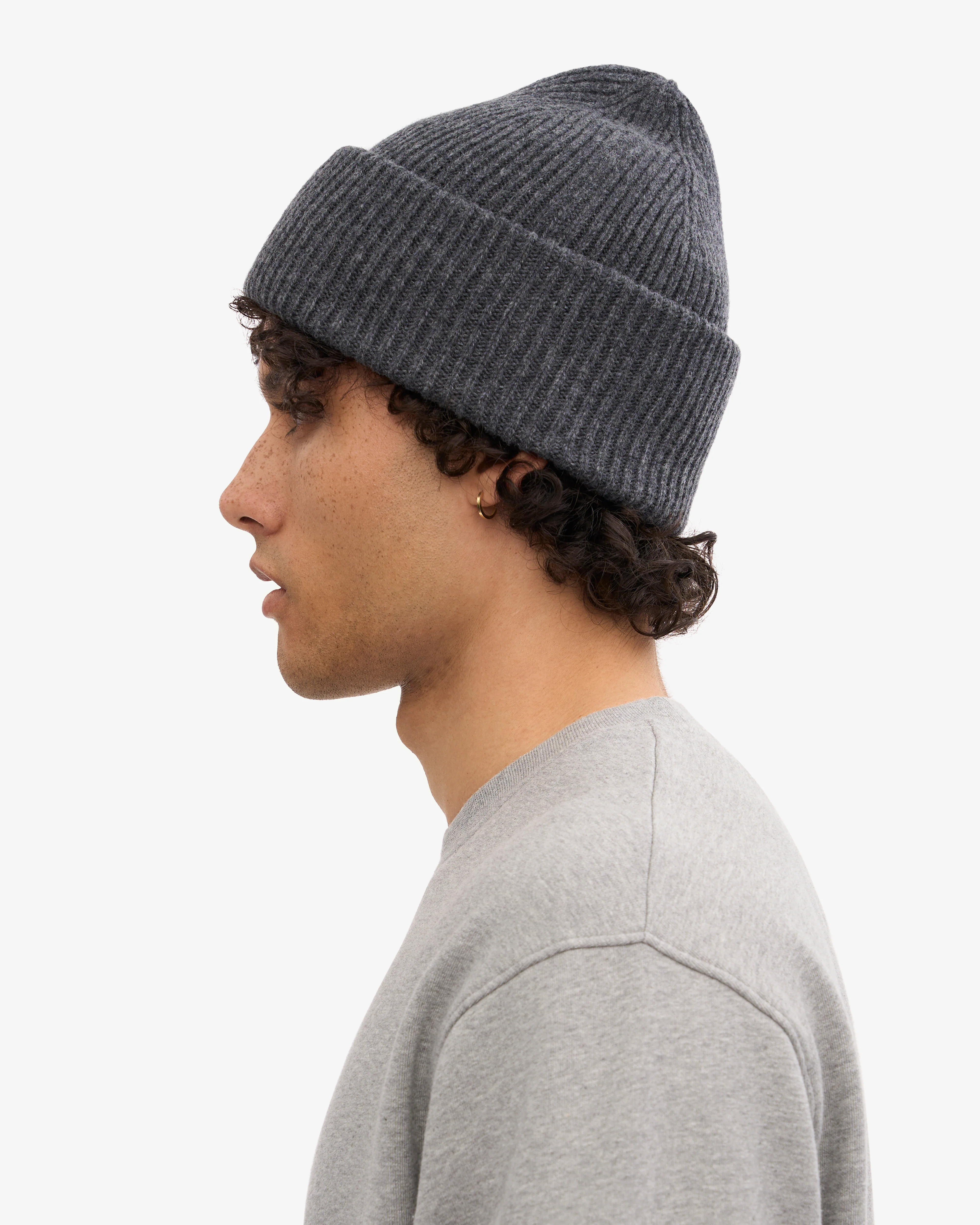 Merino Wool Hat - Lava Grey
