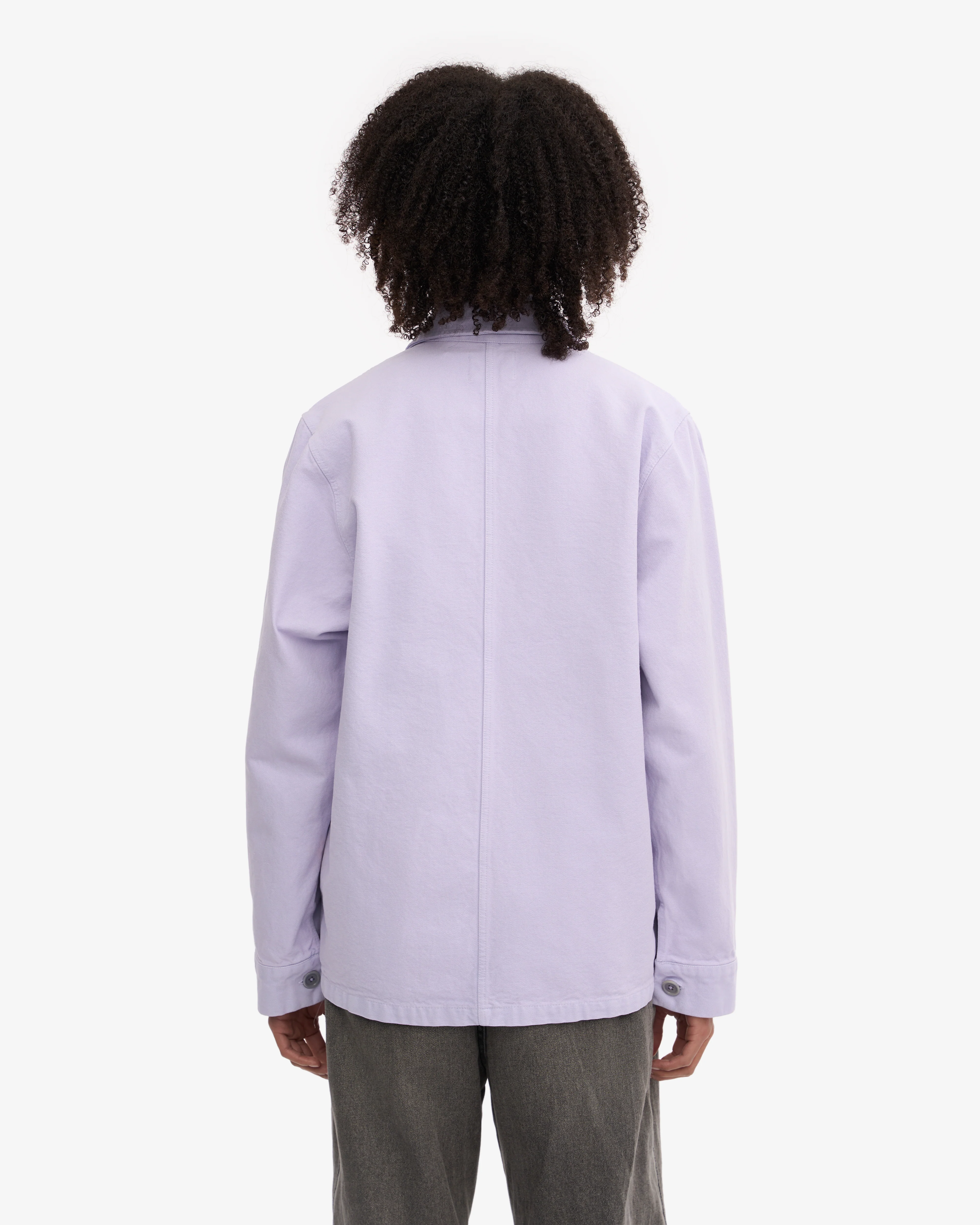 Organic Workwear Jacket - Soft Lavender