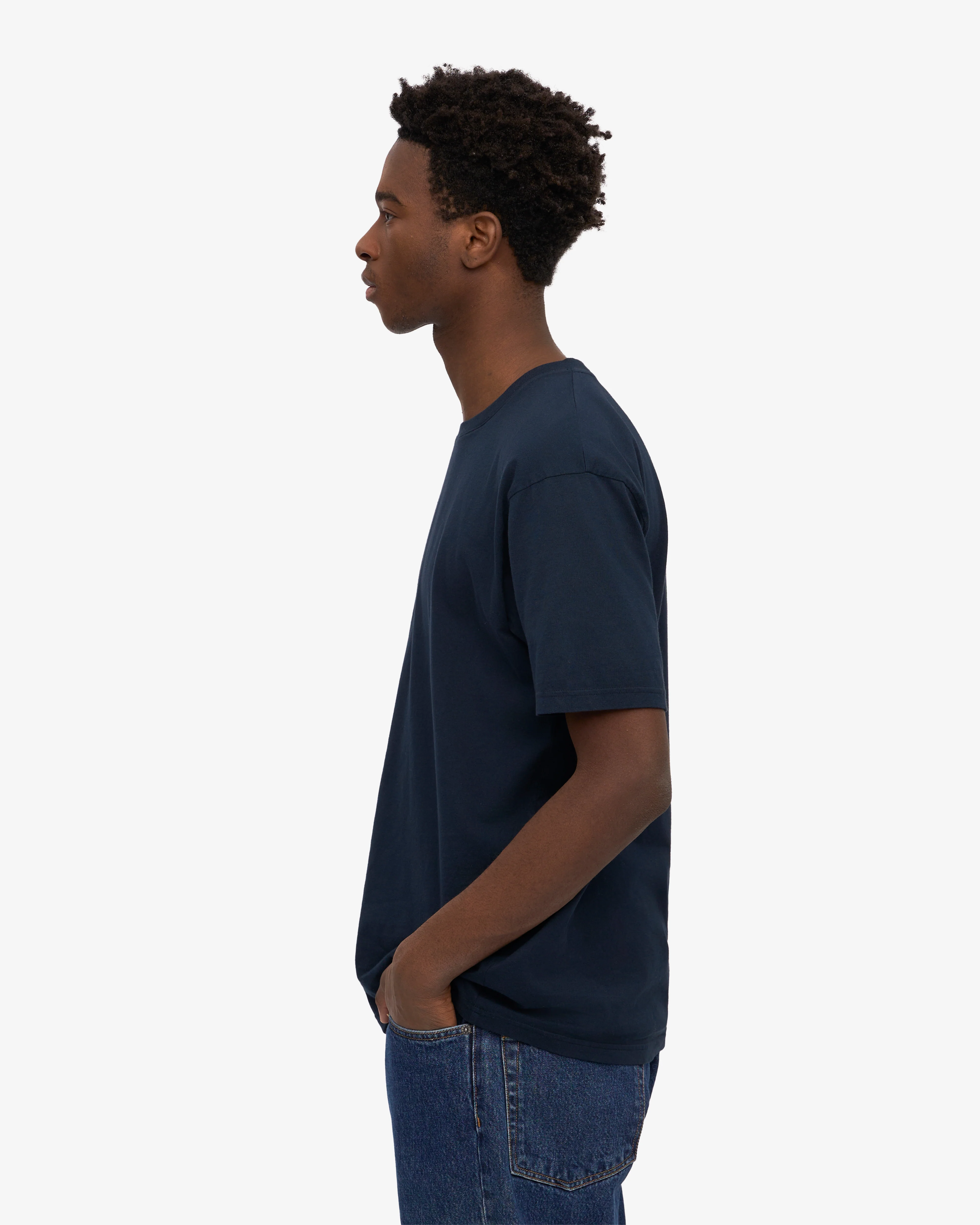 Classic Organic Tee - Navy Blue