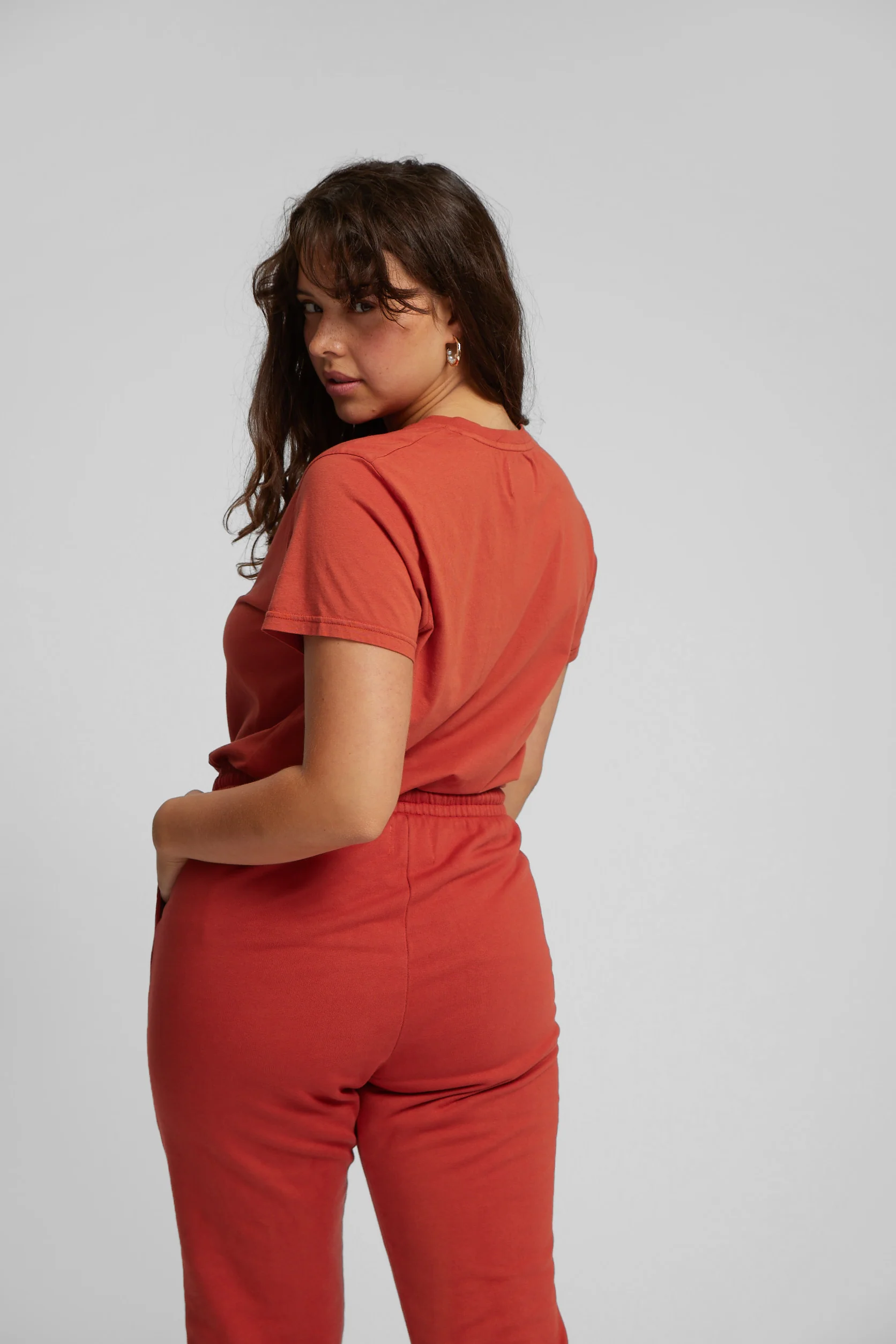 Organic Sweatpants - Sandstone Orange