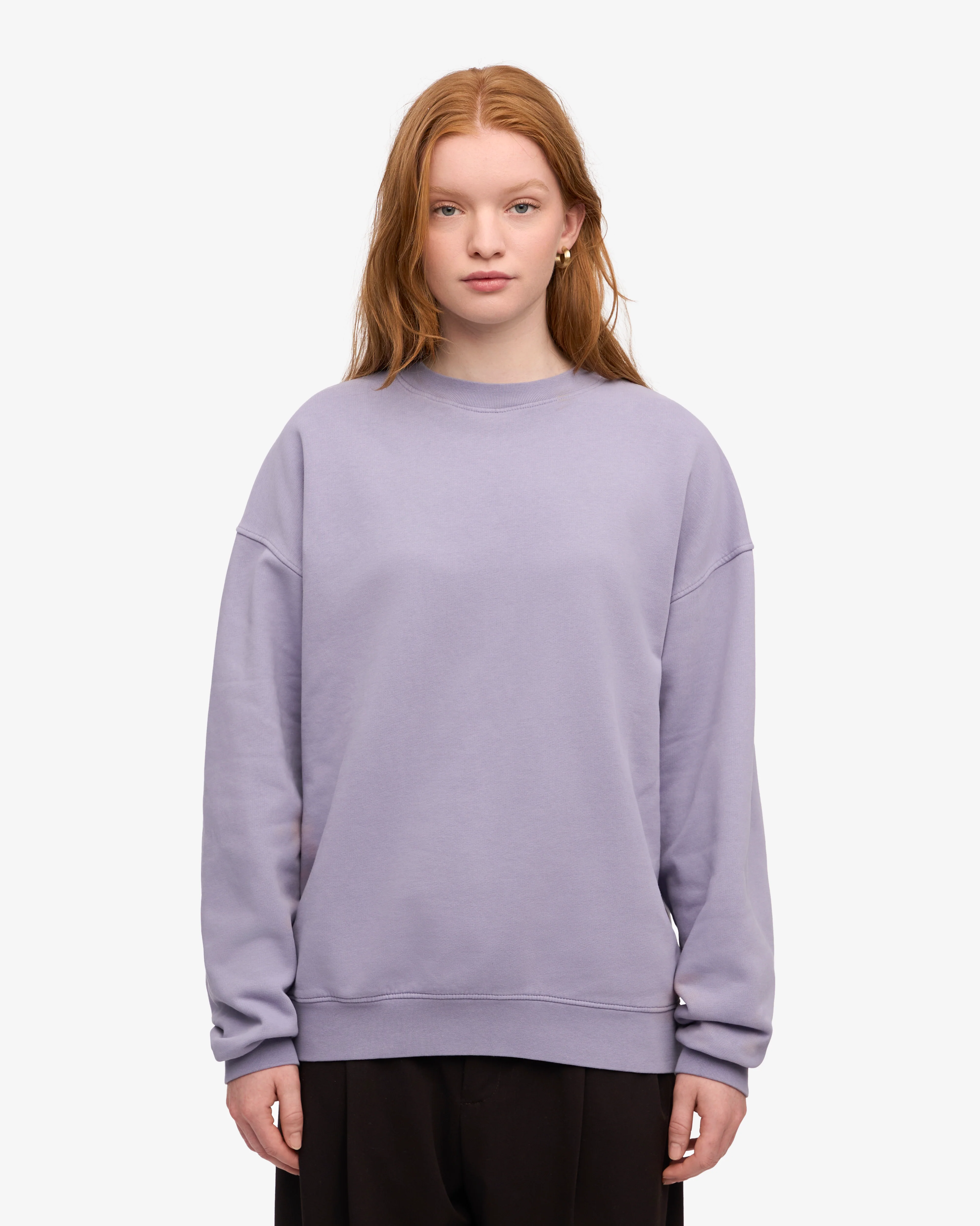 Organic Oversized Crew - Purple Jade