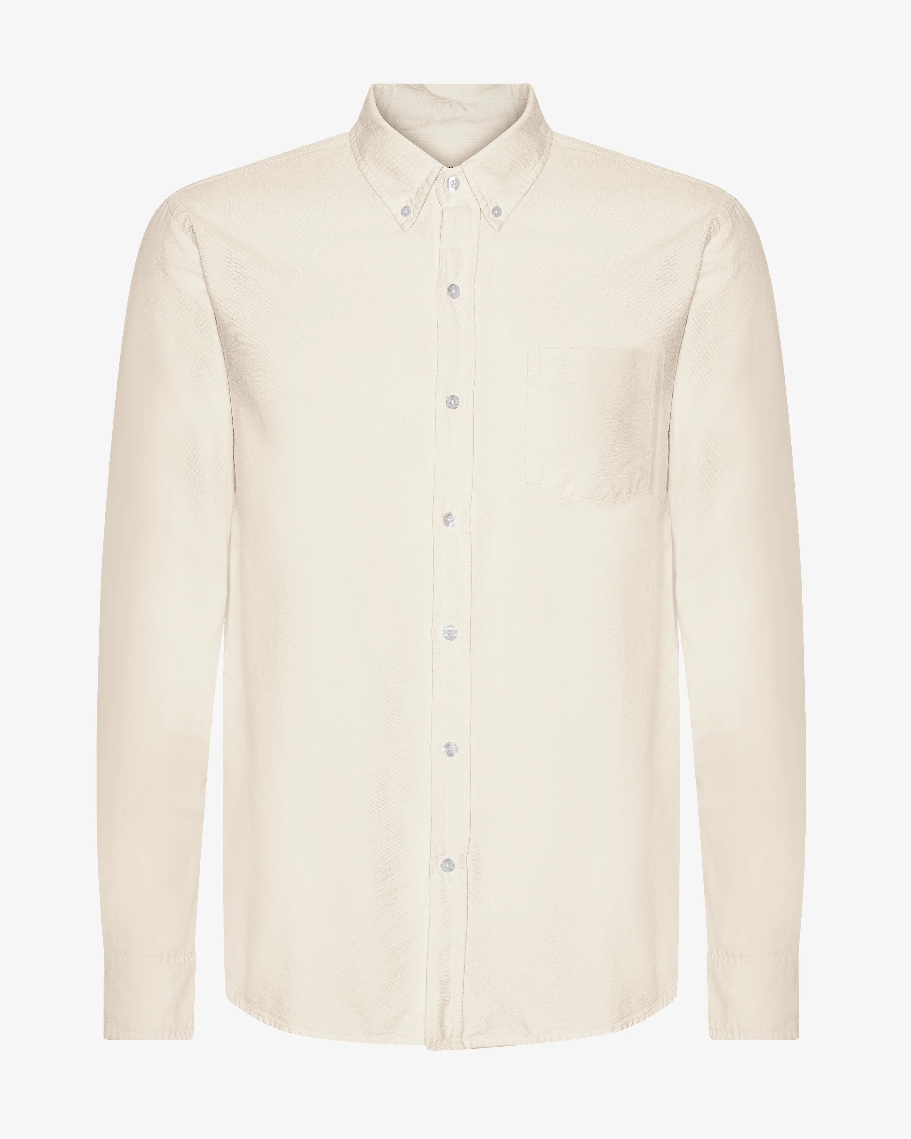 Organic Button Down Shirt - Ivory White