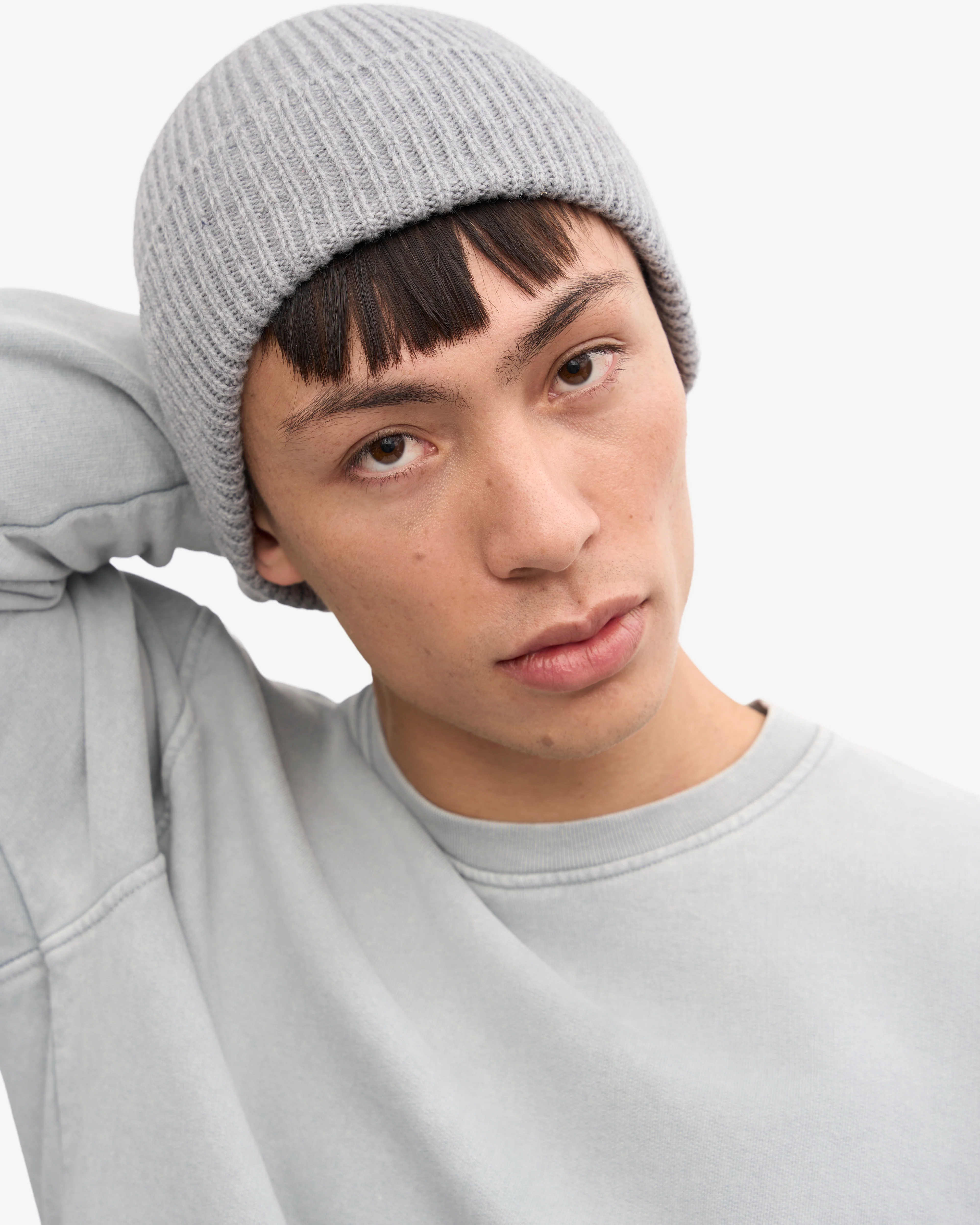 Merino Wool Beanie - Heather Grey